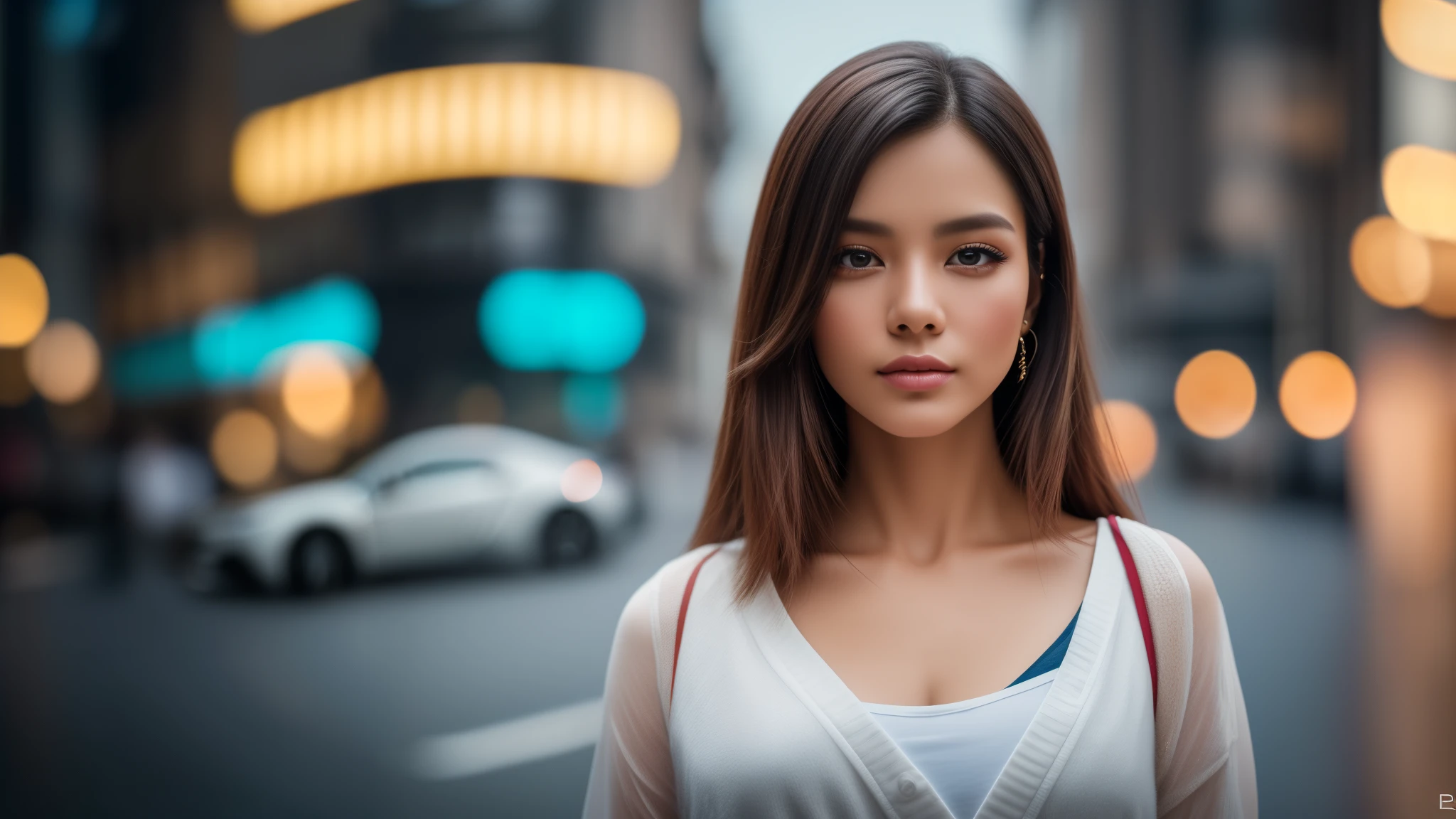tmasterpiece,best qualtiy,hdr, hyper HD, 8K,Bokeh,Ultra-fine painting,Sharp focus,Physically-based rendering,Extreme detail description,portraitures,half-body photo,looking at viewer, (EOS R8, 50 millimeters, F1.2, 8K, RAW photo:1.2)