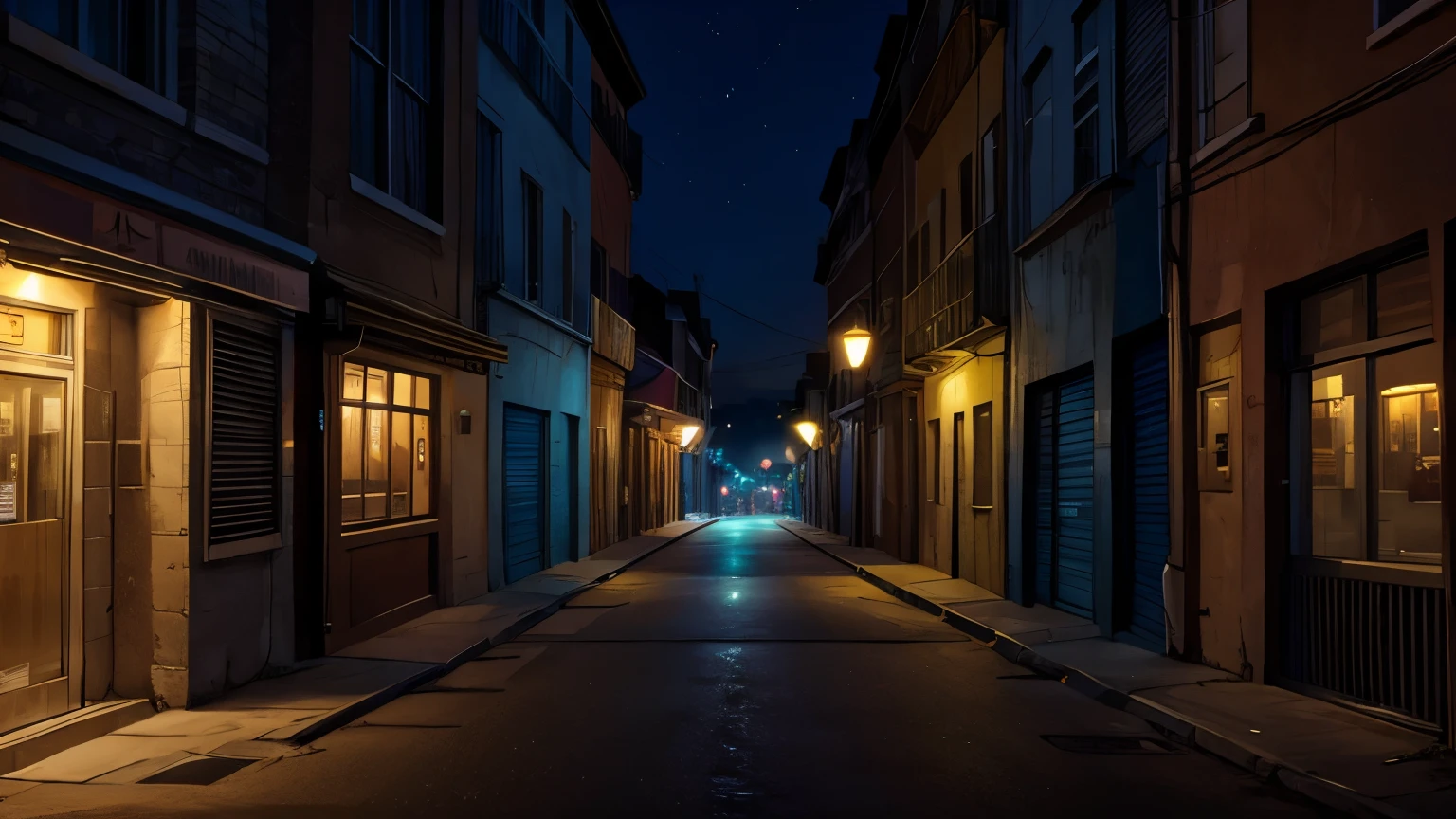 street, night, background, no people