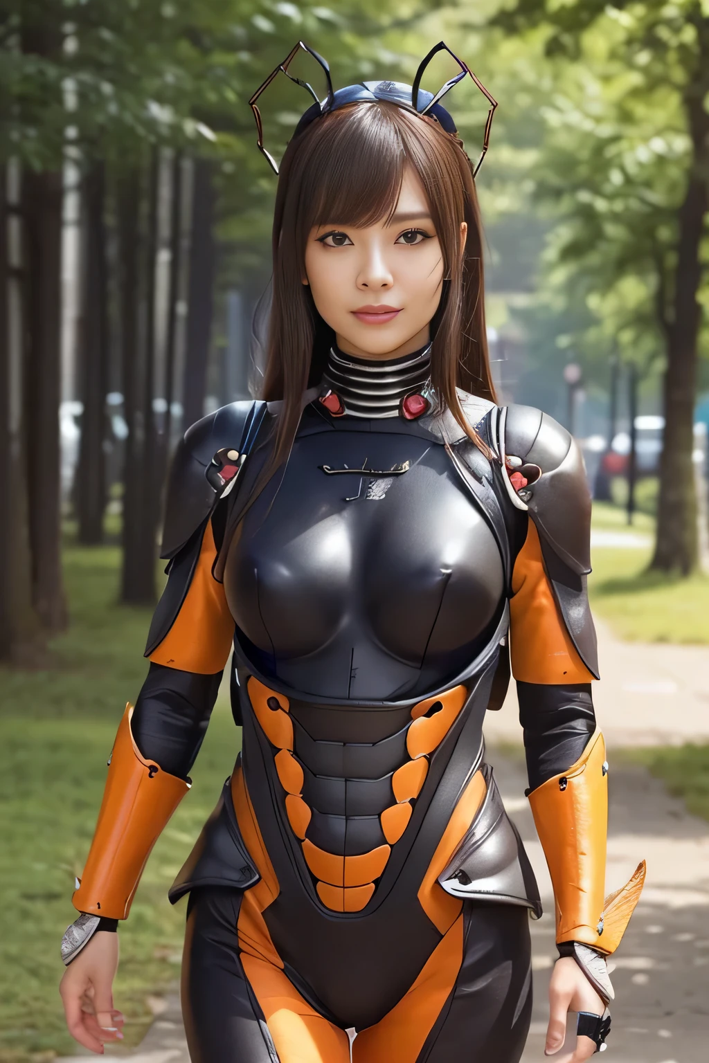 (High resolution,masterpiece,highest quality,Very detailed CG, anime, official art:1.4), realistic, photograph, amazing detail, everything is complicated, shiny and glossy,Amazing number of layers, 8K wallpaper, 3D, sketch, cute, figure,( alone:1.4), perfect female proportions,villain&#39;s daughter, (Fusion of dark brown cockroach and lady:1.4), (brown cockroach woman:1.2), (brown cockroach woman:1.2), (Fusion:1.2), (alone:1.4), (evil smile:1.2), muscular, abs, (Cockroach brown exoskeleton bio insect suit:1.4), (Cockroach brown exoskeleton bio insect armor:1.2), (brown transparent cockroach feathers:1.4), (Antennae of brown cockroaches:1.3),
