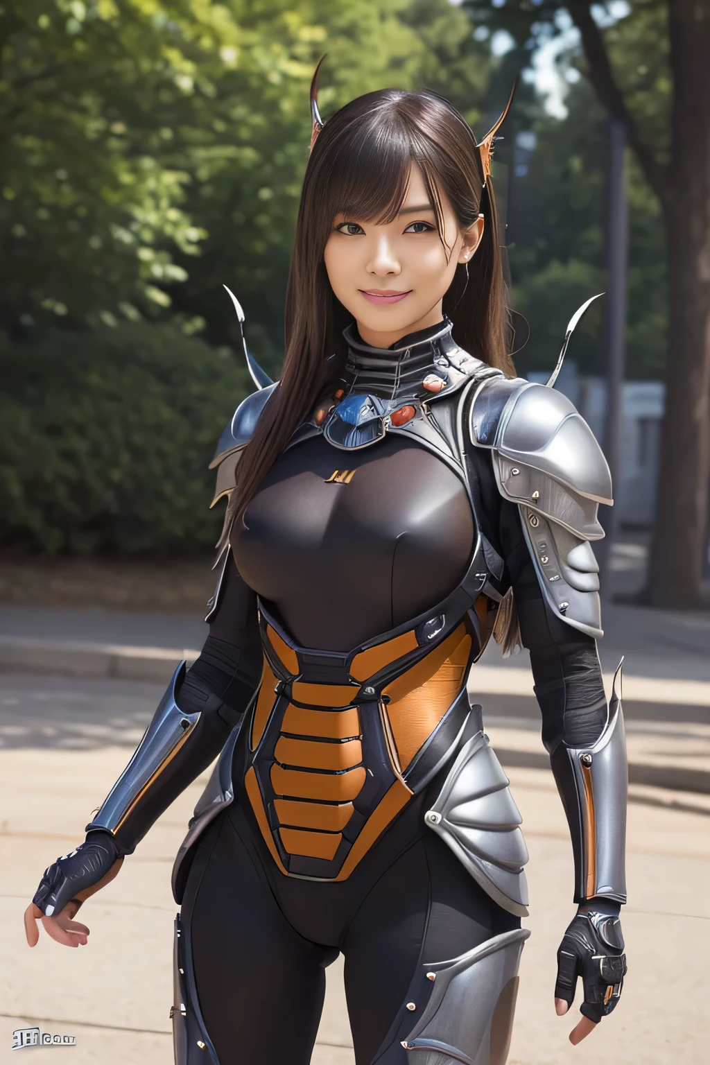 (High resolution,masterpiece,highest quality,Very detailed CG, anime, official art:1.4), realistic, photograph, amazing detail, everything is complicated, shiny and glossy,Amazing number of layers, 8K wallpaper, 3D, sketch, cute, figure,( alone:1.4), perfect female proportions,villain&#39;s daughter, (Fusion of dark brown cockroach and lady:1.4), (brown cockroach woman:1.2), (brown cockroach woman:1.2), (Fusion:1.2), (alone:1.4), (evil smile:1.2), muscular, abs, (Cockroach brown exoskeleton bio insect suit:1.4), (Cockroach brown exoskeleton bio insect armor:1.2), (brown transparent cockroach feathers:1.4), (Antennae of brown cockroaches:1.3),
