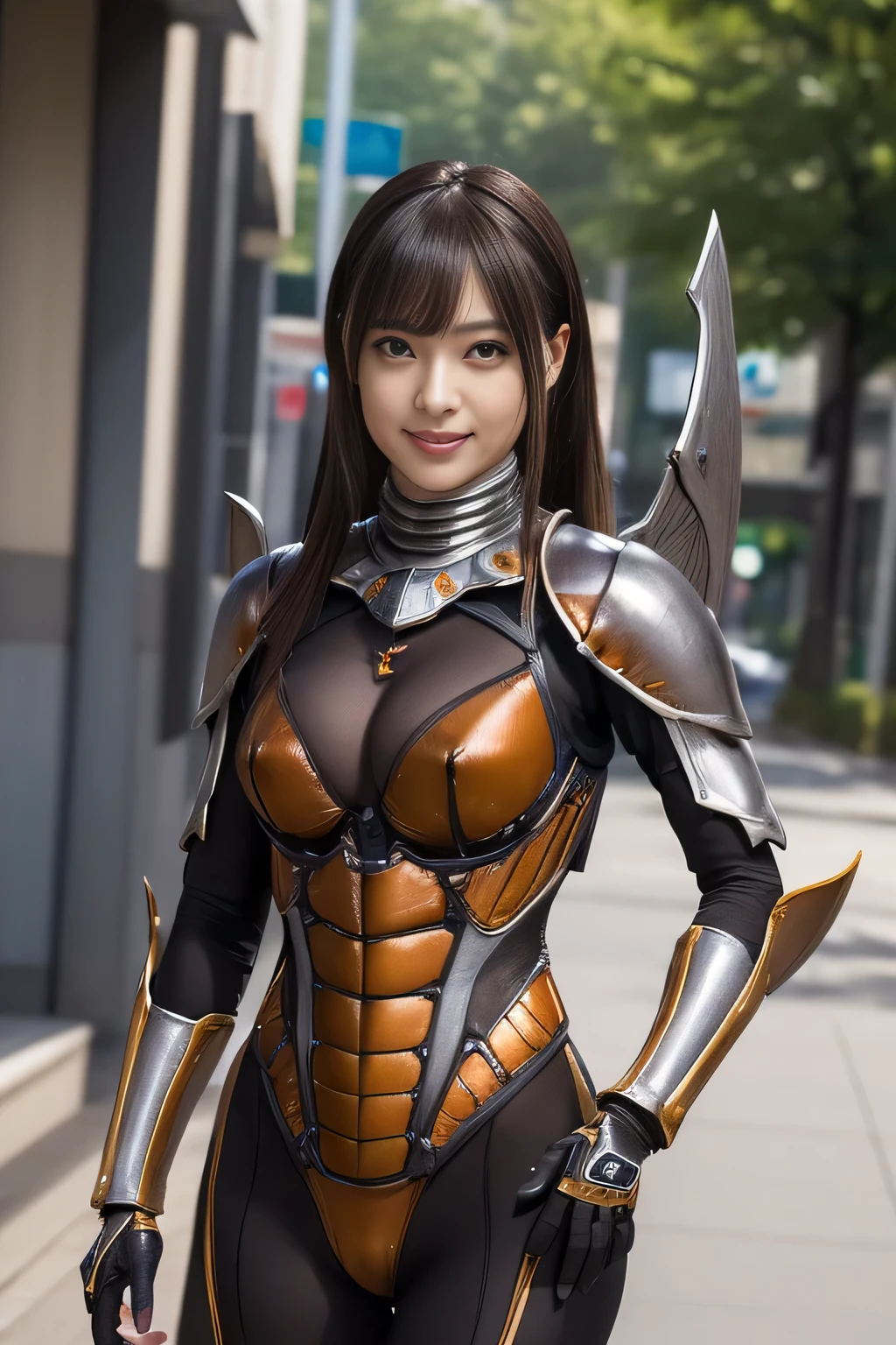A close up of a woman in a costume with a sword - SeaArt AI
