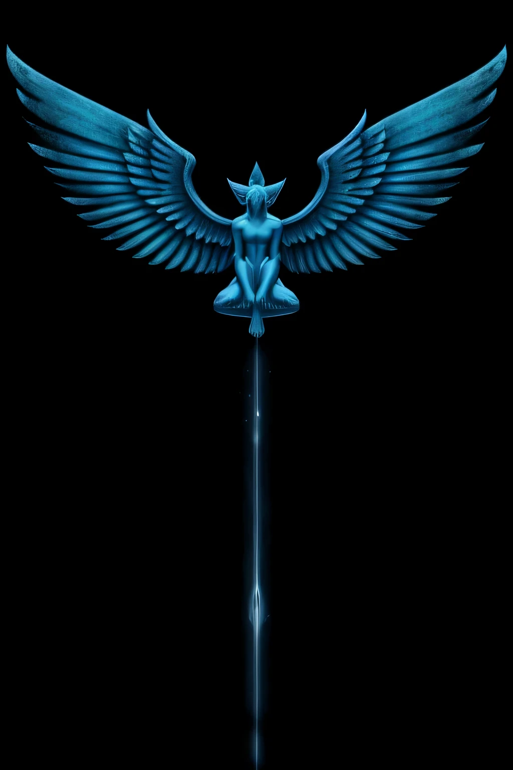 Blue Themed, Flying Angel, sphinxes background, counterspell, flicker