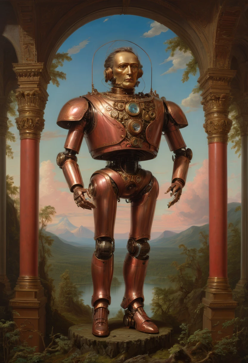 Mechanical Puppet by Frederic Edwin Church, best quality, masterpiece, Representative work, official art, Professional, Ultra intricate detailed, 8k