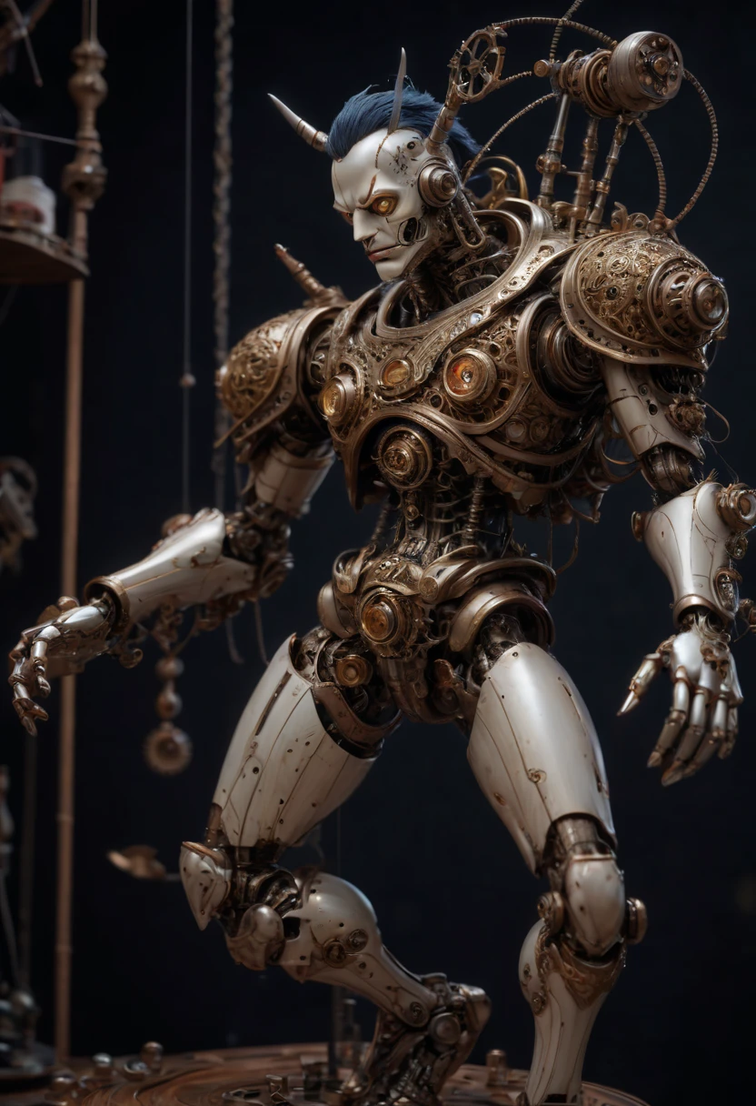Mechanical Puppet by takehiko inoue, best quality, masterpiece, Representative work, official art, Professional, Ultra intricate detailed, 8k