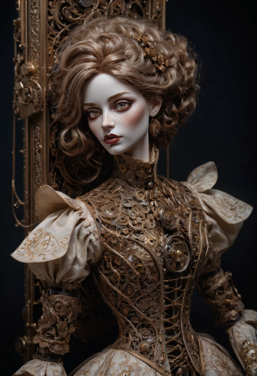 Mechanical Puppet by Ana Paula Hoppe, best quality, masterpiece, Representative work, official art, Professional, Ultra intricate detailed, 8k