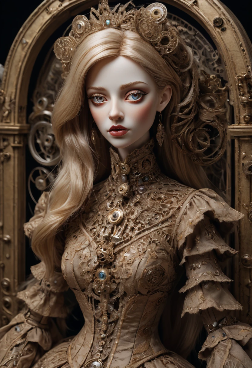 Mechanical Puppet by Ana Paula Hoppe, best quality, masterpiece, Representative work, official art, Professional, Ultra intricate detailed, 8k