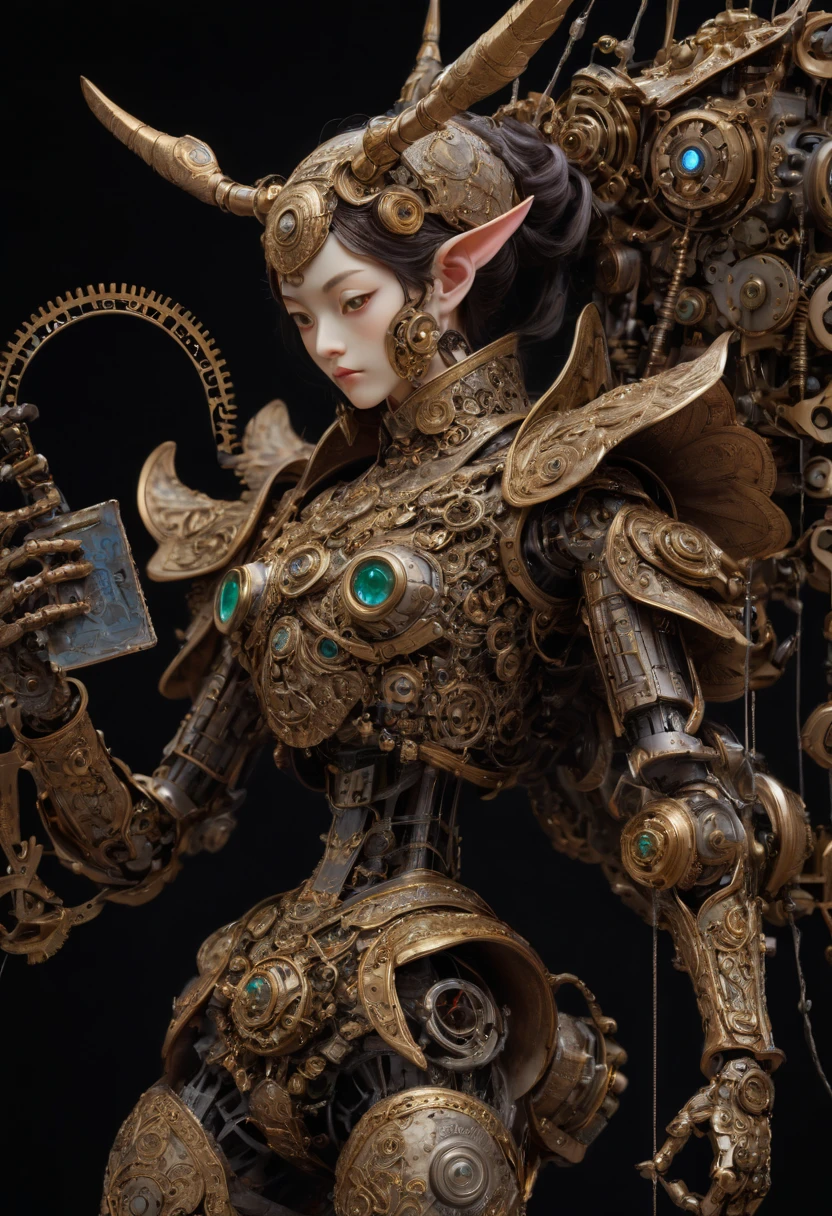 Mechanical Puppet by Hariton Pushwagner, best quality, masterpiece, Representative work, official art, Professional, Ultra intricate detailed, 8k