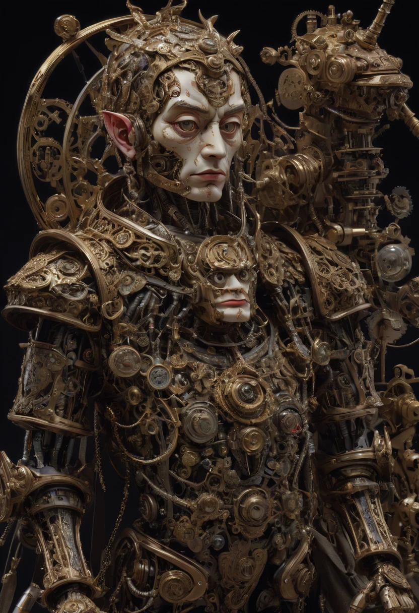 Mechanical Puppet by Arik Brauer, best quality, masterpiece, Representative work, official art, Professional, Ultra intricate detailed, 8k