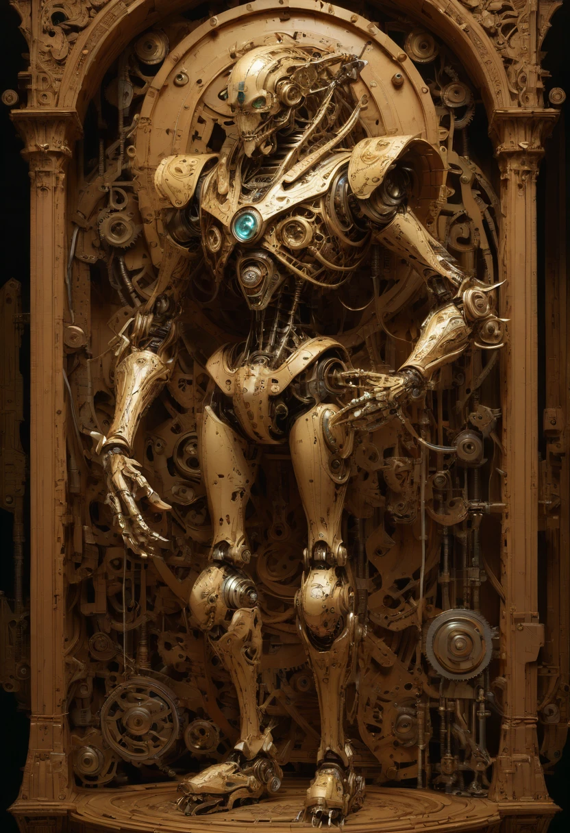Mechanical Puppet by pascal blanche, best quality, masterpiece, Representative work, official art, Professional, Ultra intricate detailed, 8k