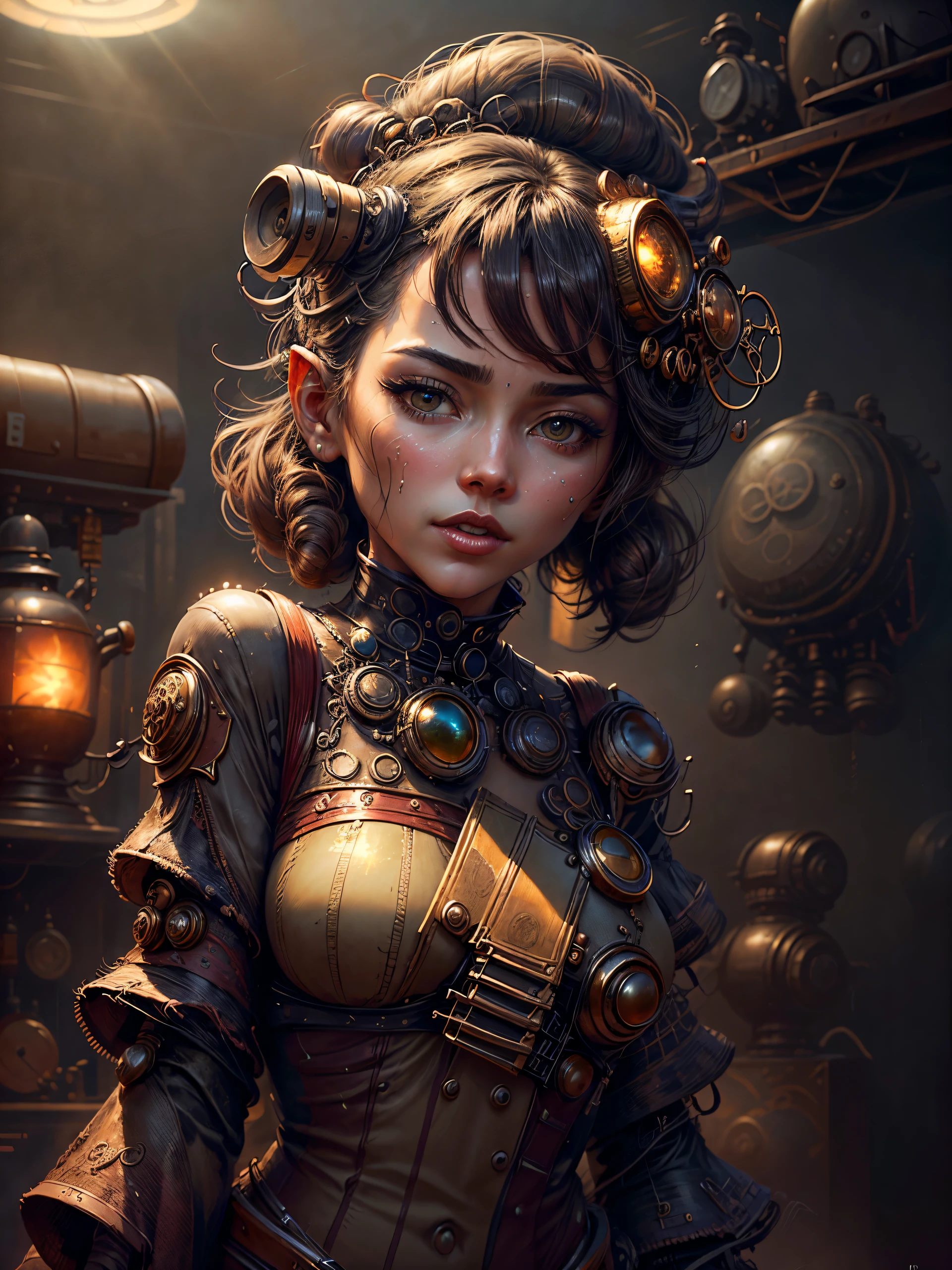 Detailed hyperrealism genetics bio-fi geisha transcendence belle Navigator, extraterrestre mujer hermosa, Moda apical, sombreado facial perfecto, aesthetics, revestimiento de cobre negro vanta claro, brillo dorado ardiente, conectando el cabello que fluye brillante, QR code glyphs, radioactive prismatic molecules., suaves pinceladas impresionistas, color sublime sutil, textura de lienzo, cosecha apretada, colores apagados, Pintura de retrato, action pose, Llena toda la imagen, ricos hiper detalles, Vivid global light, 3D impecable 8K elegante, Perfect composition of the inventor..., sombreado de sombras impresionante y realista, Oh!, profesional ominoso arte conceptual, un intrincado, elegant, pintura digital muy detallada, arte conceptual, semillas, sharp focus, illustration, al estilo de Jackson Pollock