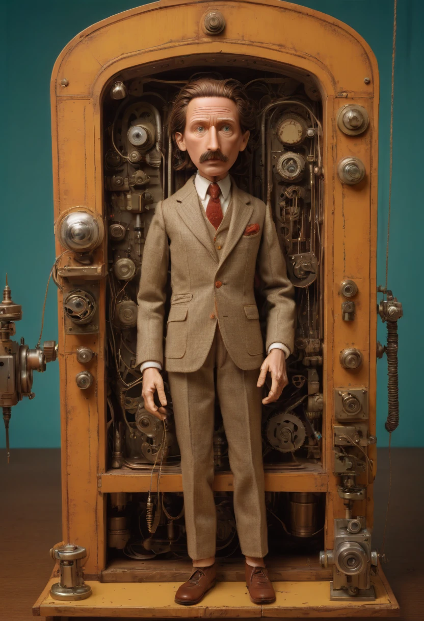 Mechanical Puppet by Wes Anderson, best quality, masterpiece, Representative work, official art, Professional, Ultra intricate detailed, 8k