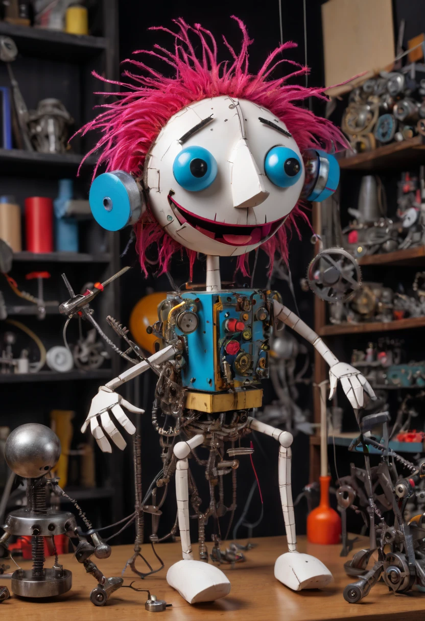 Mechanical Puppet by Allie Brosh, best quality, masterpiece, Representative work, official art, Professional, Ultra intricate detailed, 8k
