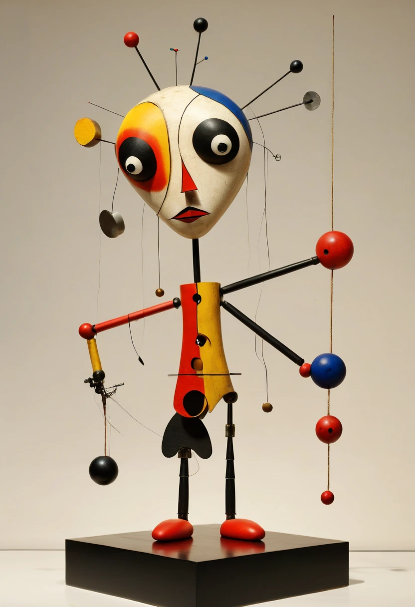 Mechanical Puppet by Joan Miro, best quality, masterpiece, Representative work, official art, Professional, Ultra intricate detailed, 8k