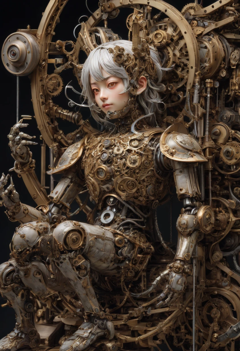 Mechanical Puppet by Akihiko Yoshida, best quality, masterpiece, Representative work, official art, Professional, Ultra intricate detailed, 8k