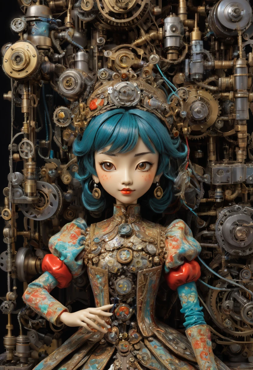 Mechanical Puppet by Fujiko F. Fujio, best quality, masterpiece, Representative work, official art, Professional, Ultra intricate detailed, 8k