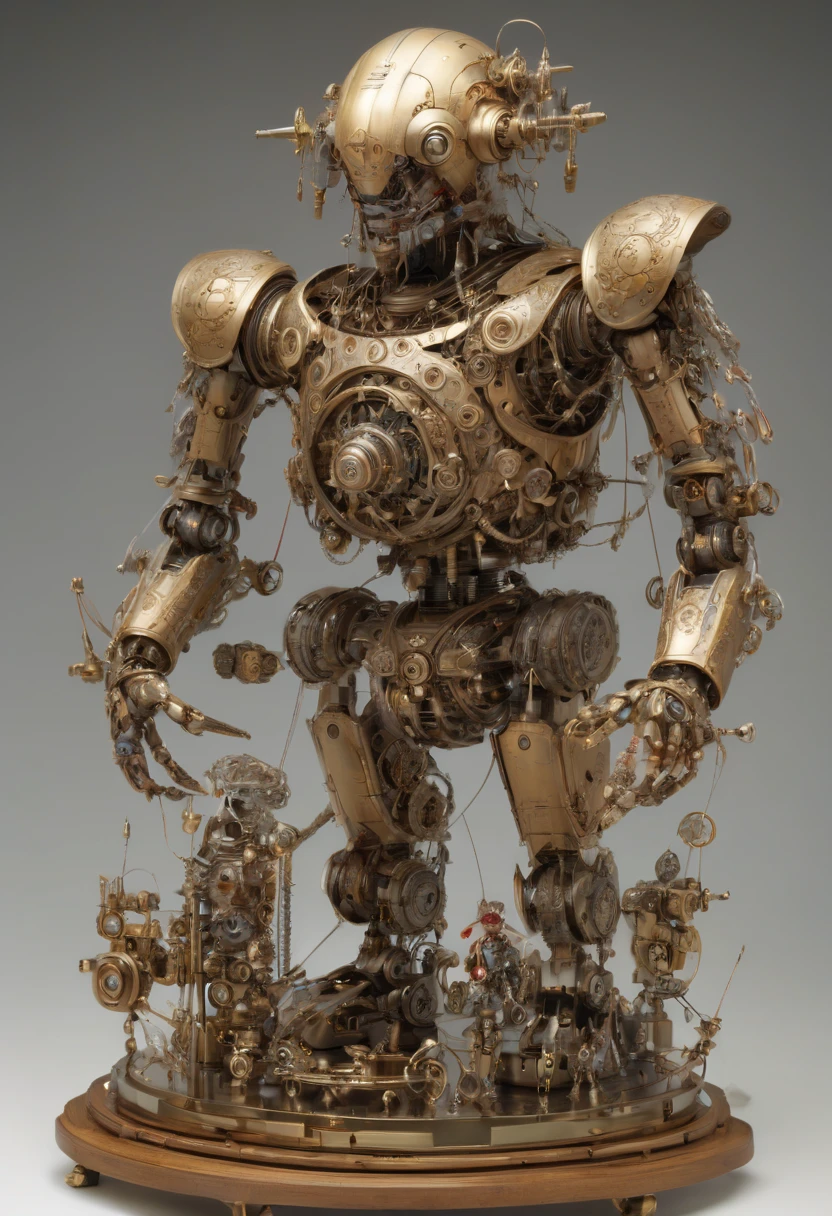 Mechanical Puppet by Hiromu Arakawa, best quality, masterpiece, Representative work, official art, Professional, Ultra intricate detailed, 8k