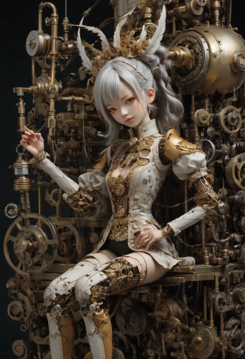 Mechanical Puppet by Akihiko Yoshida, best quality, masterpiece, Representative work, official art, Professional, Ultra intricate detailed, 8k