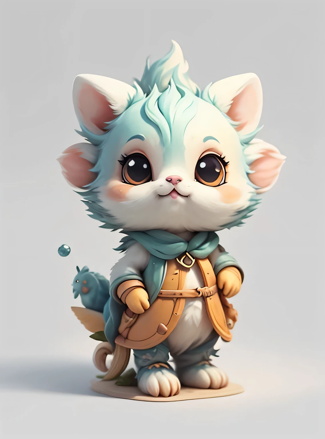 Arte conceitual imaginativa de uma criatura fofa inspirada em Lora, with the appearance of a cute dragon. (Tag CuteCreatures com peso 0.9)", clipart, 5 em um, fundo branco