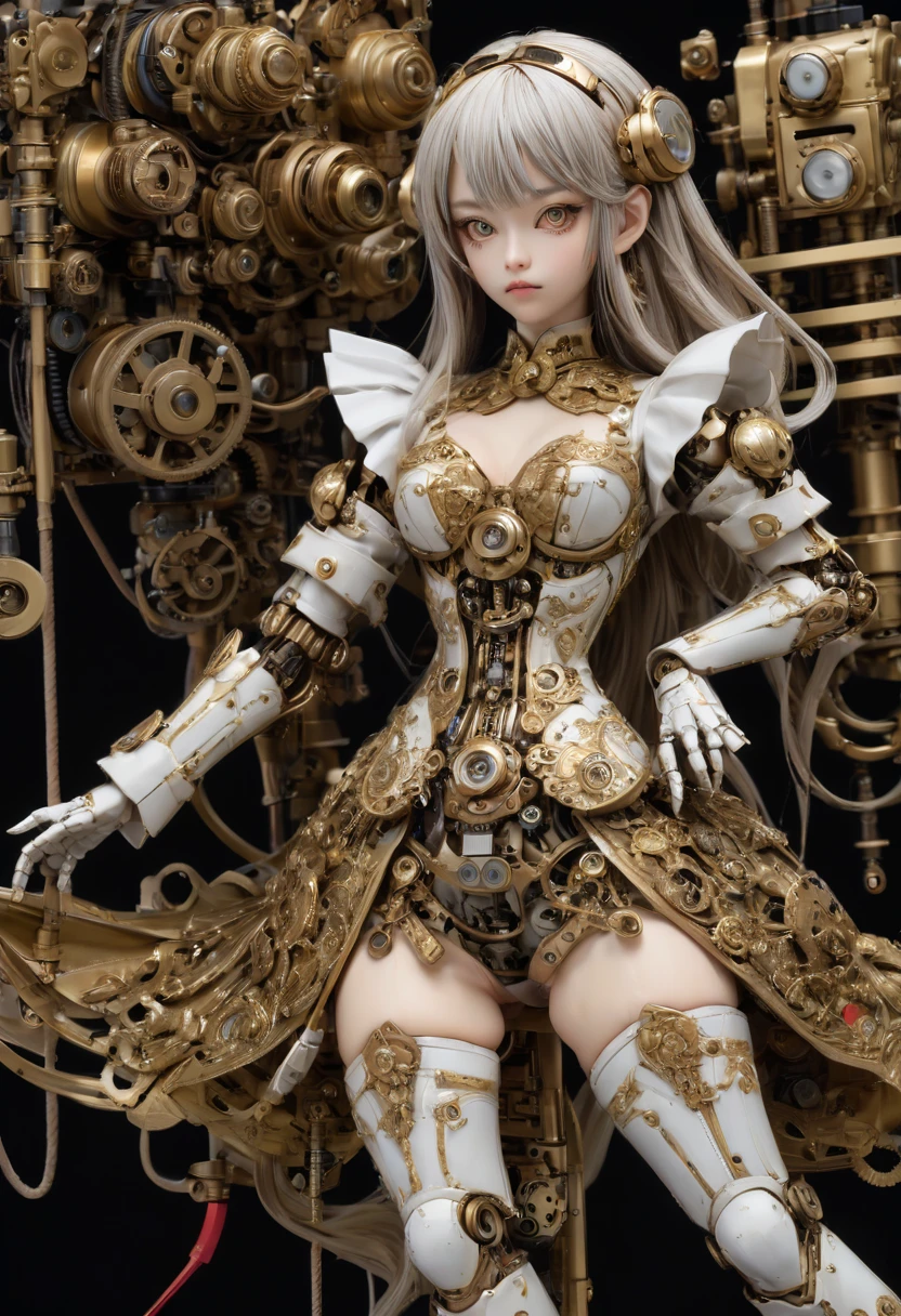 Mechanical Puppet by Leiji Matsumoto, best quality, masterpiece, Representative work, official art, Professional, Ultra intricate detailed, 8k