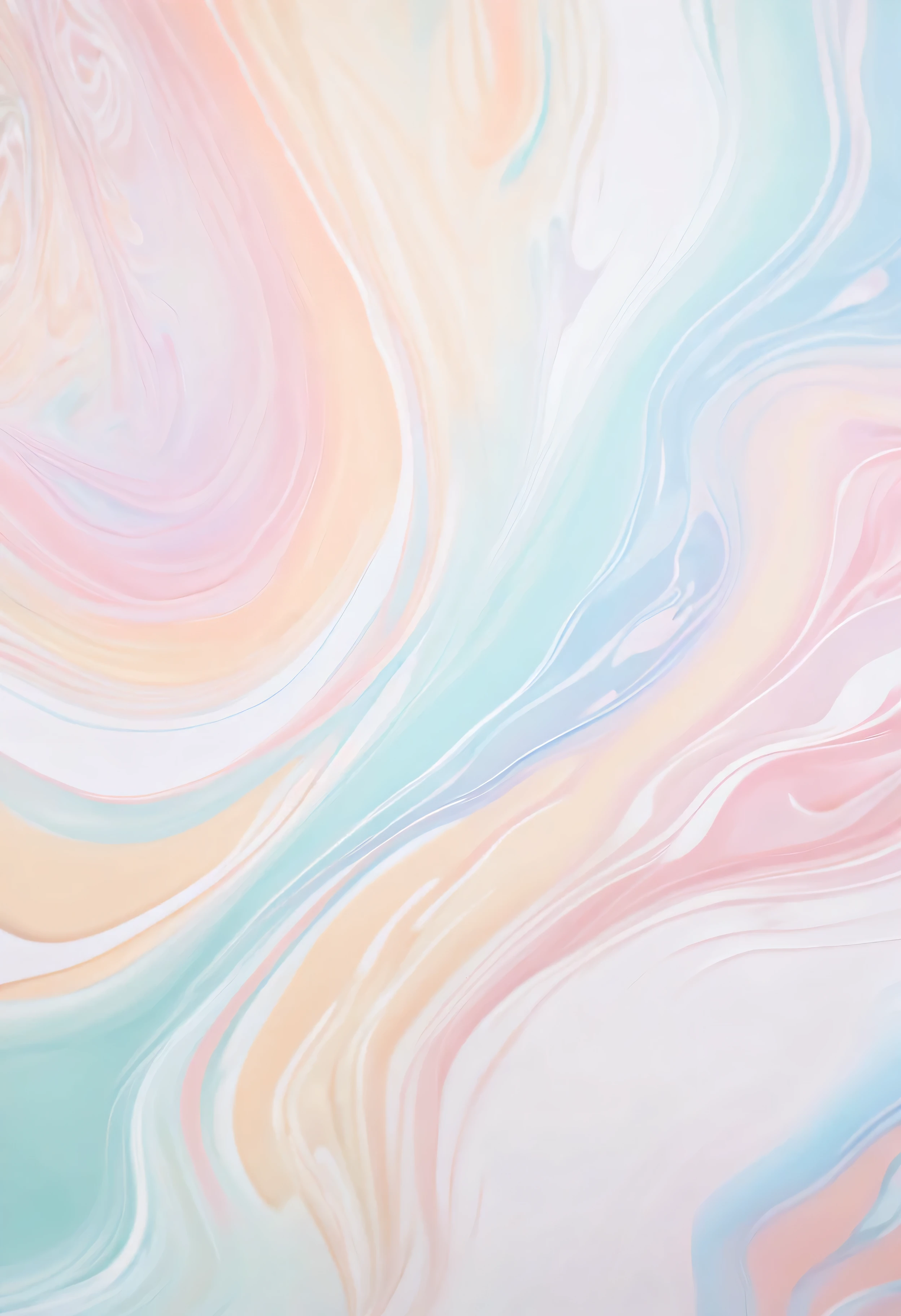 Close up of liquid pouring on surface on white background, soft overflow, Soft colorful 3D, pearlescent hues, paint swirl aesthetic, earth and pastel colors, Pastel color template, pastel tones, Soft organic abstraction, soft color overlay, marbled swirls, Soft texture, Colorful pastels, dreamy colors, fantastically pastel colors