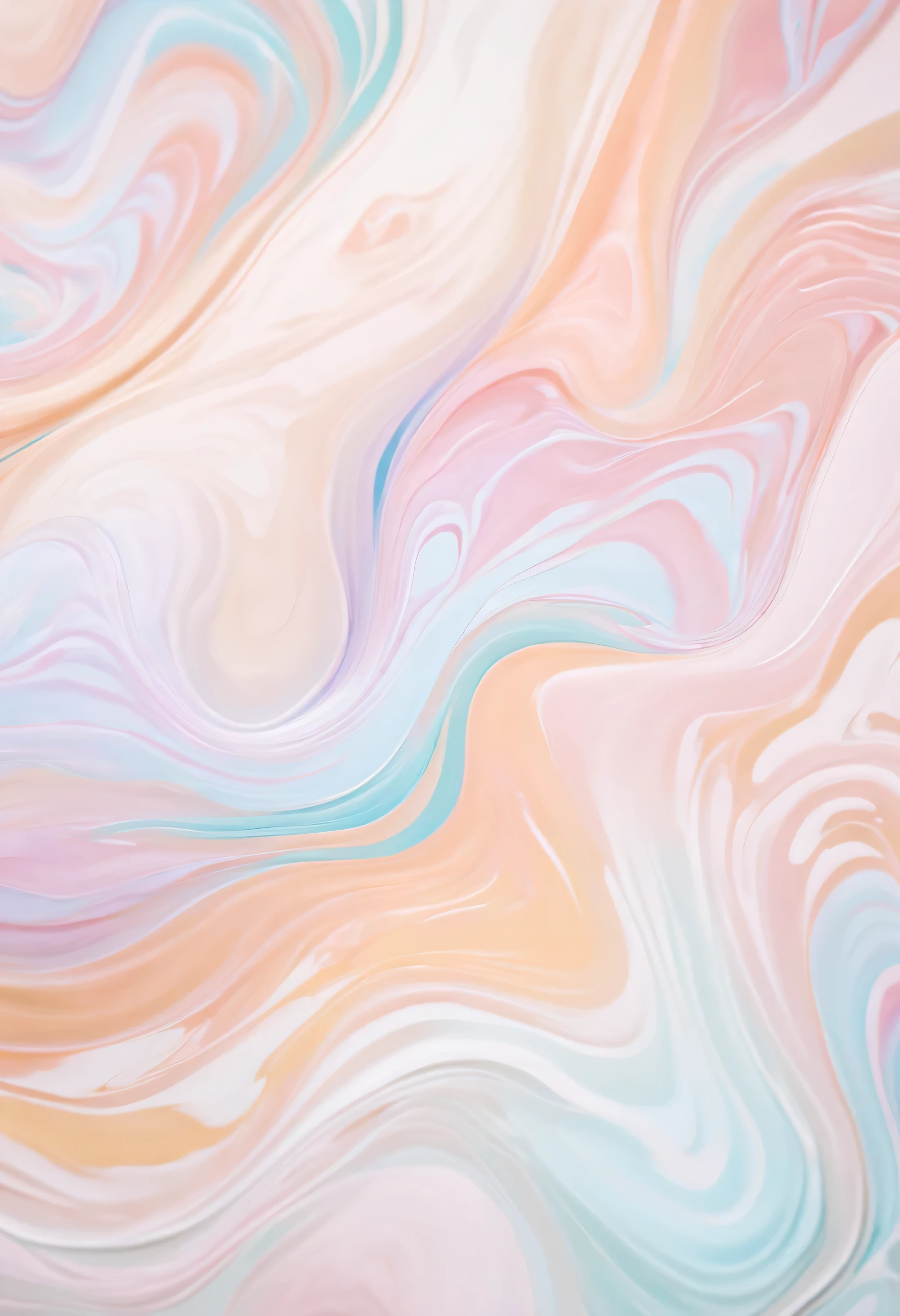 Close up of liquid pouring on surface on white background, soft overflow, Soft colorful 3D, pearlescent hues, paint swirl aesthetic, earth and pastel colors, Pastel color template, pastel tones, Soft organic abstraction, soft color overlay, marbled swirls, Soft texture, Colorful pastels, dreamy colors, fantastically pastel colors