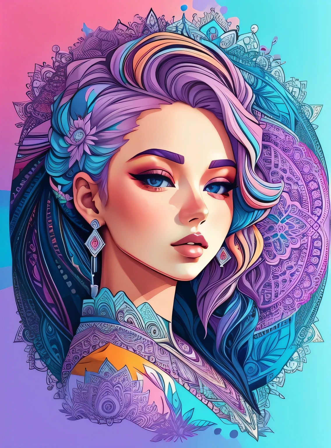 lindo mandala, lilac sky, estilo de arte pop, Yang08k, lindo, colorida,
obras-primas, maximum quality, melhor qualidade, arte oficial, lindo and aesthetic,
