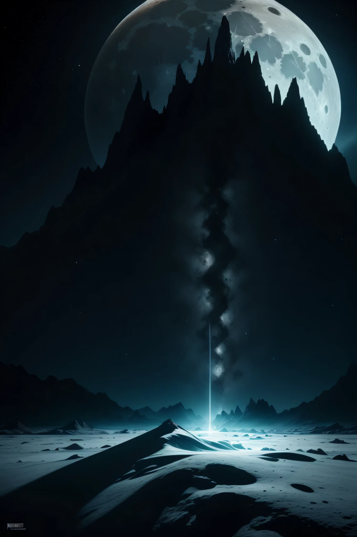 An epic astral landscape of a basic lunar surface, illuminated by dazzling lighting, launching for a long time, sharp shadows and revealing intricate lunar textures in perfect focus. The neutral white background adds a sense of otherworldly serenity to the scene, as the epic angle captures the grandeur and scale of the moon in an epic composition. This high-definition image embraces hyper-maximalist details, com cada cratera e crista renderizada com excelente clareza, a testament to the artist's mastery of digital art techniques.
The atmosphere is enchanting and evocative, reminiscente de uma obra-prima surrealista, que poderia enfeitar as capas