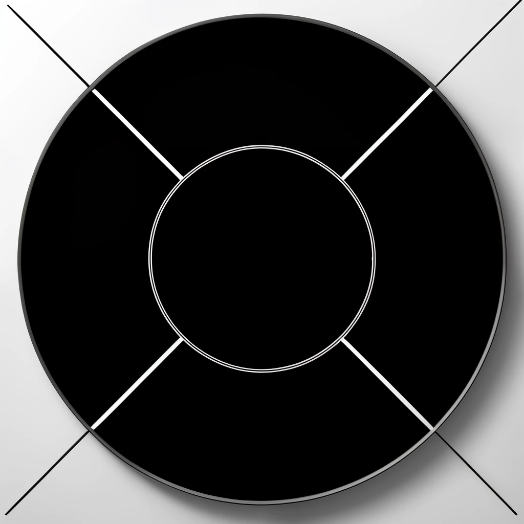 a black and white image of a circular object with a circle on top, circle drawing, central circular composition, formas circulares, shape of a circle, black circle, simple path traced, glifo do infinito, huge black circle, Symbol, fundo redondo, Glagolitic glyph, a minimalist round back, circular, redondo, central symmetrical composition