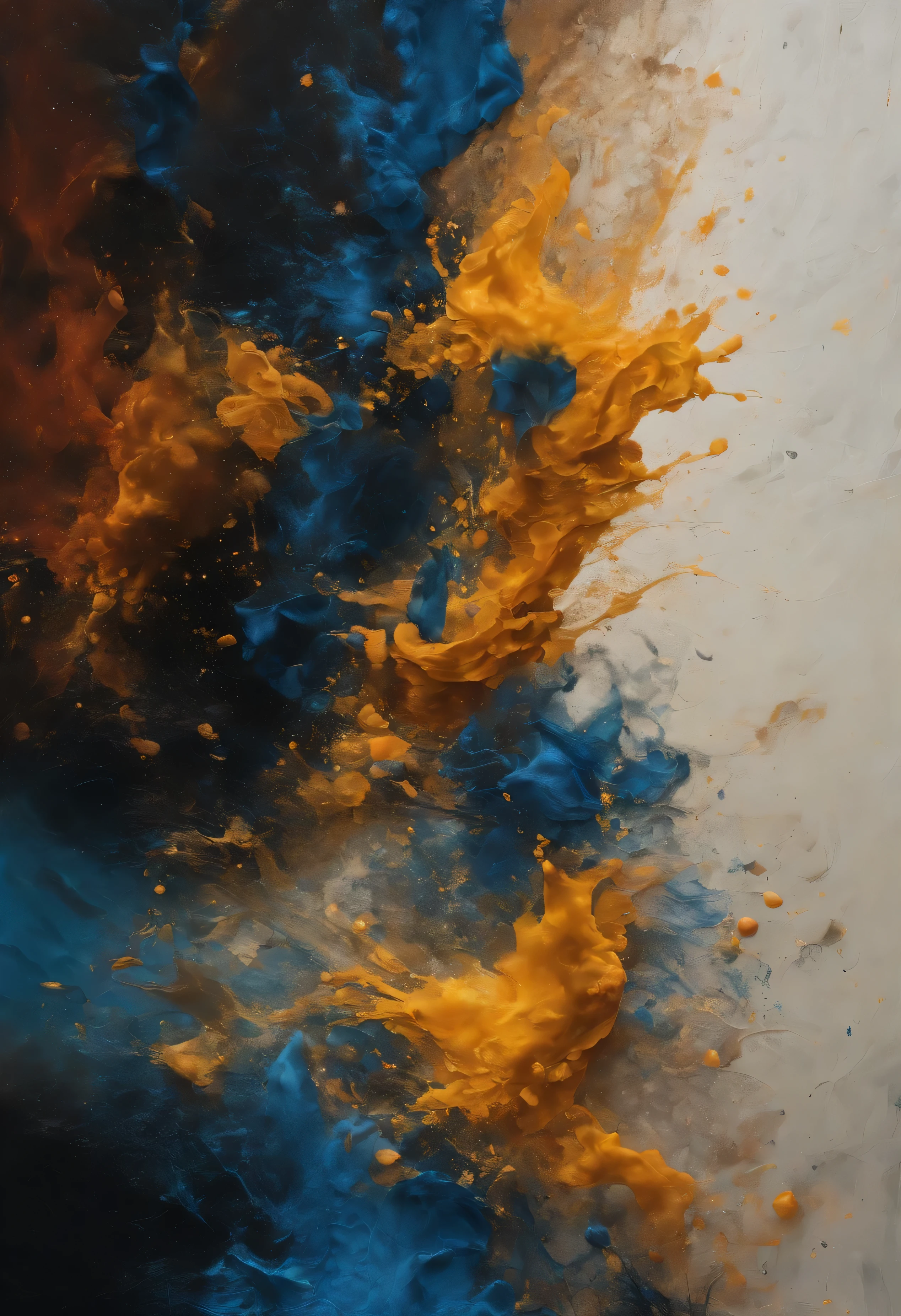 (best quality,4k,8k,highres,masterpiece:1.2),ultra-detailed,(realistic,photorealistic,photo-realistic:1.37),fluid abstract background,dark indigo,art,behance,subtle textures,vibrant brush strokes,color transitions,shimmering highlights,dynamic shapes and forms,poured and splattered paint,splashes and drips of various sizes and opacities,layered and multidimensional composition,ethereal and atmospheric ambiance,organic and flowing patterns,interplay of light and shadows,rich and deep color palette,textured canvas effect,attention to minute details,expressive and captivating artwork,abstract expressionism,movement and energy,imagination and ambiance,inspired by the beauty of nature and the cosmos,a mesmerizing visual experience.