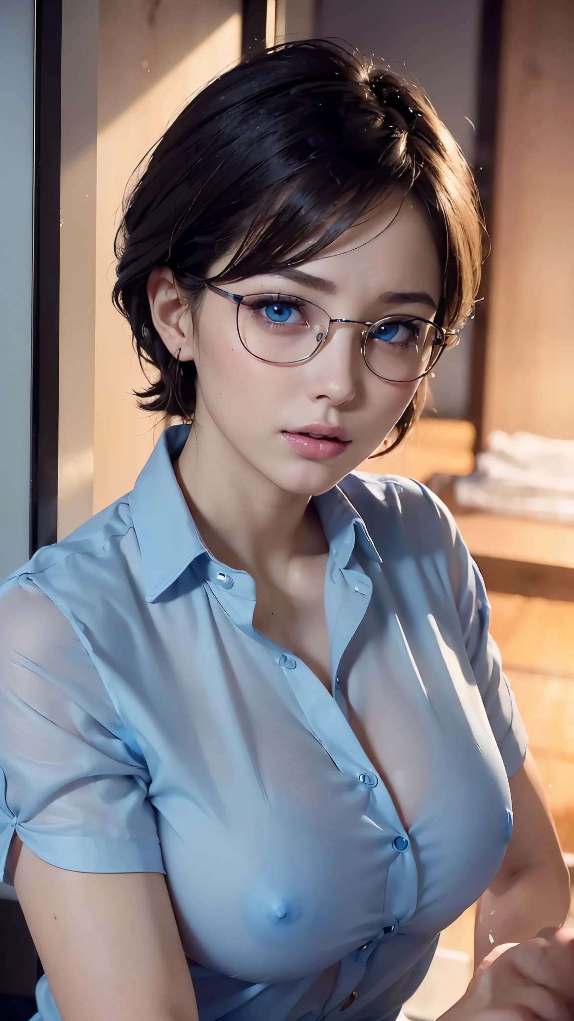 ((((A very cute naked girl coming out of the fitting room of a department store, Nipples and vagina protrude, Micro bikini that looks like a string and comes off loosely.)))), ((300 men cum on her body、Girl swallowed cum from 300 guys)), (huge breasts :1.5, and saggy breasts:1.8), (short wavy hair), (No panties, No bra), (8k, RAWphotograph, highest quality, masterpiece), (realistic, realistic: 1.5), (highly detailed skin:1.2), photograph, masterpiece, highest quality, super detailed face, fine eyes, (no close-ups), Accurate and realistic perfect pussy, 正確でrealisticペニス, (white skin, slim belly, perfect slim figure, beautiful blue eyes, bright blonde hair,very soft saggy breasts, open the vagina), (she is wet 1.2), (Excited:1.1), (sexually Excited:1.2), ((crowd :1.5)).