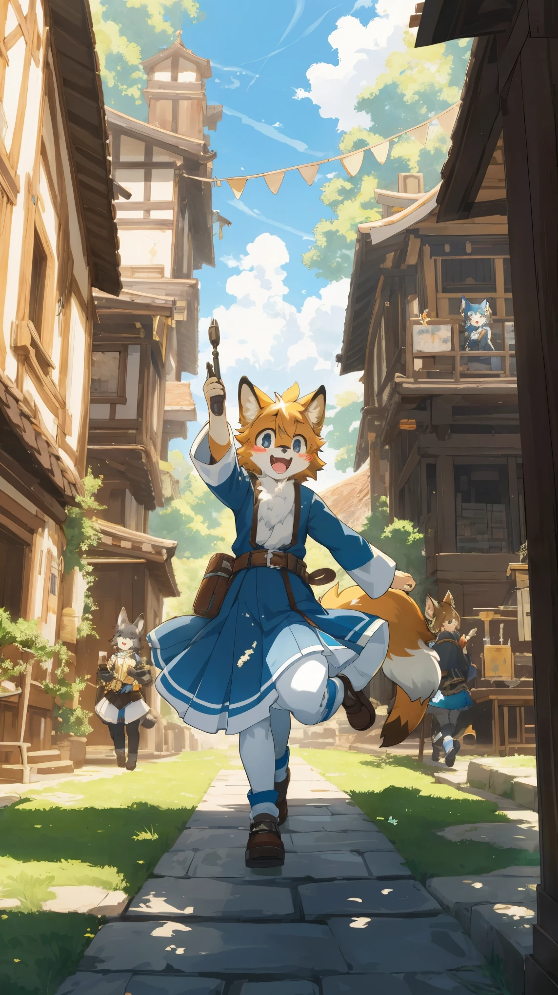 cover page, super high resolution, detailed background, World Heritage Site, 6+boys, 6+girls, Happy, joyful, absurdres(Photos of solo travelers)(kemono, furry anthro)cinematic,