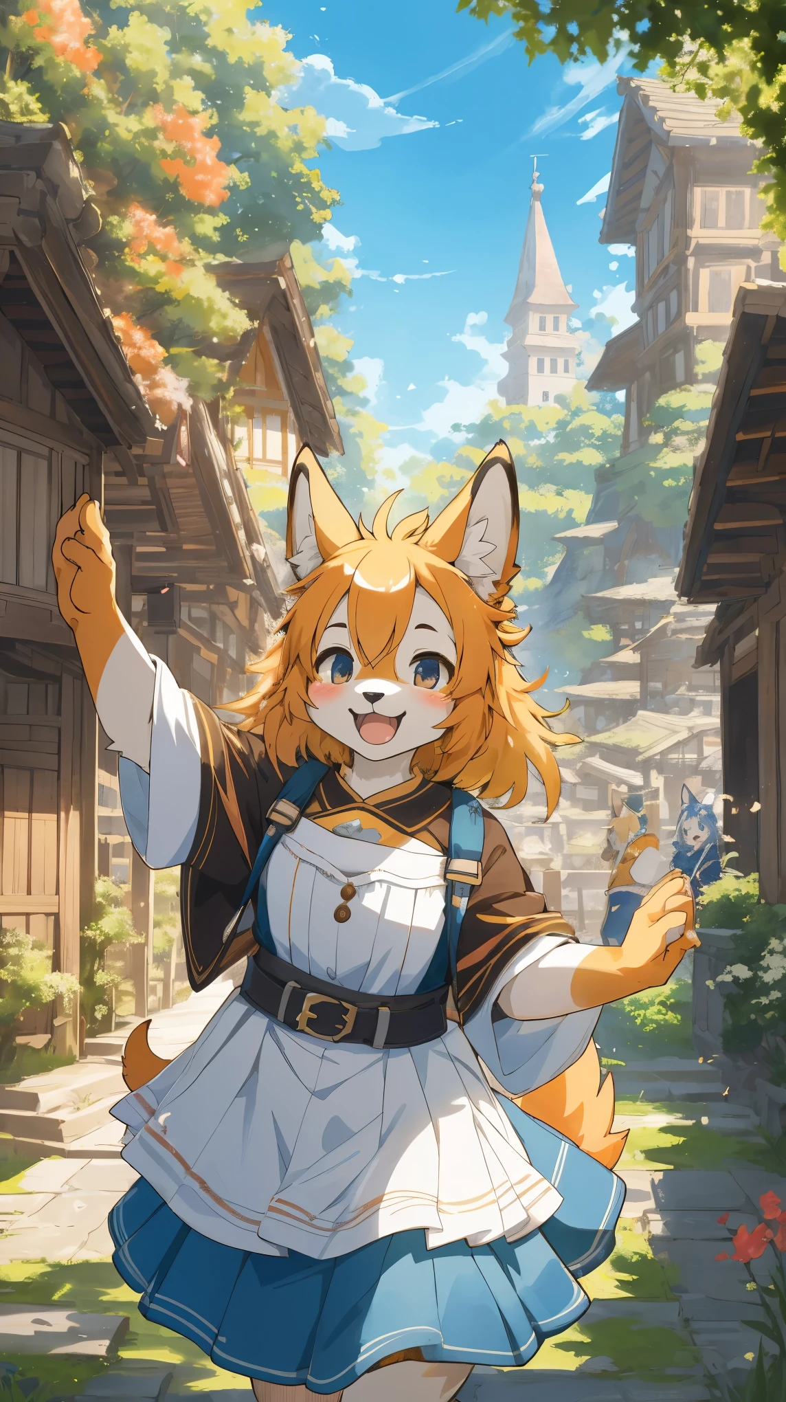 cover page, super high resolution, detailed background, World Heritage Site, 6+boys, 6+girls, Happy, joyful, absurdres(Photos of solo travelers)(kemono, furry anthro)cinematic,