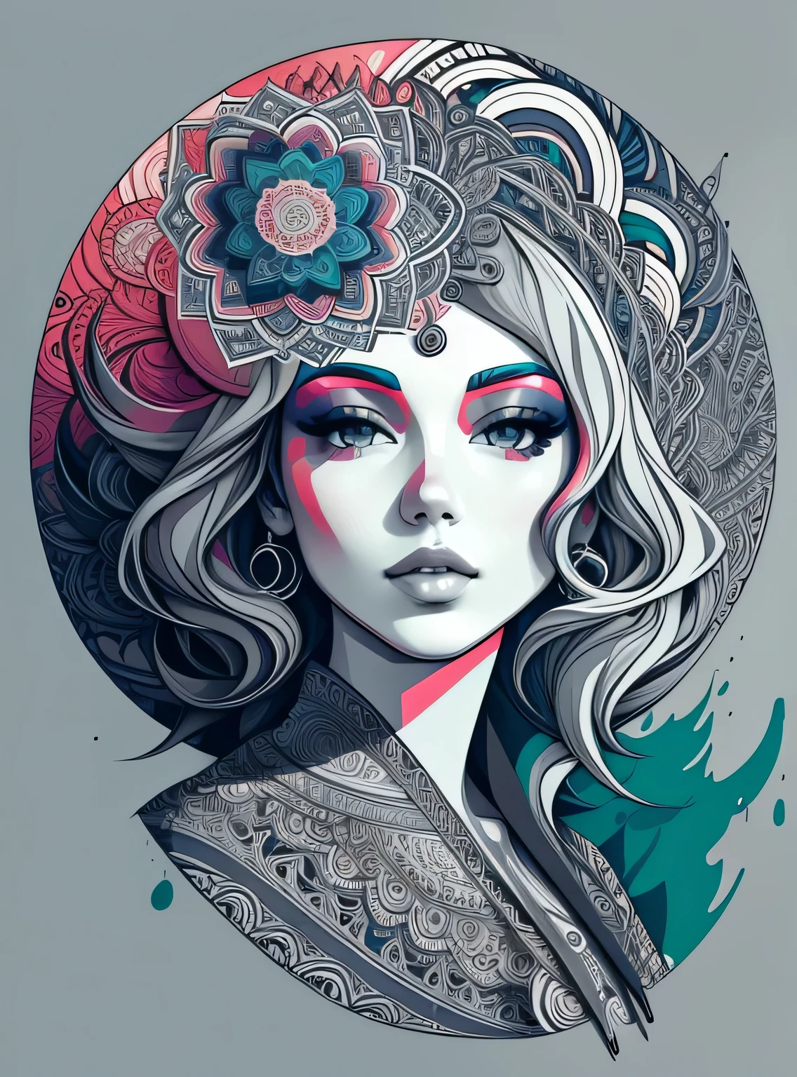 lindo mandala, grey sky, estilo de arte pop, Yang08k, lindo, colorida,
obras-primas, maximum quality, melhor qualidade, arte oficial, lindo and aesthetic,