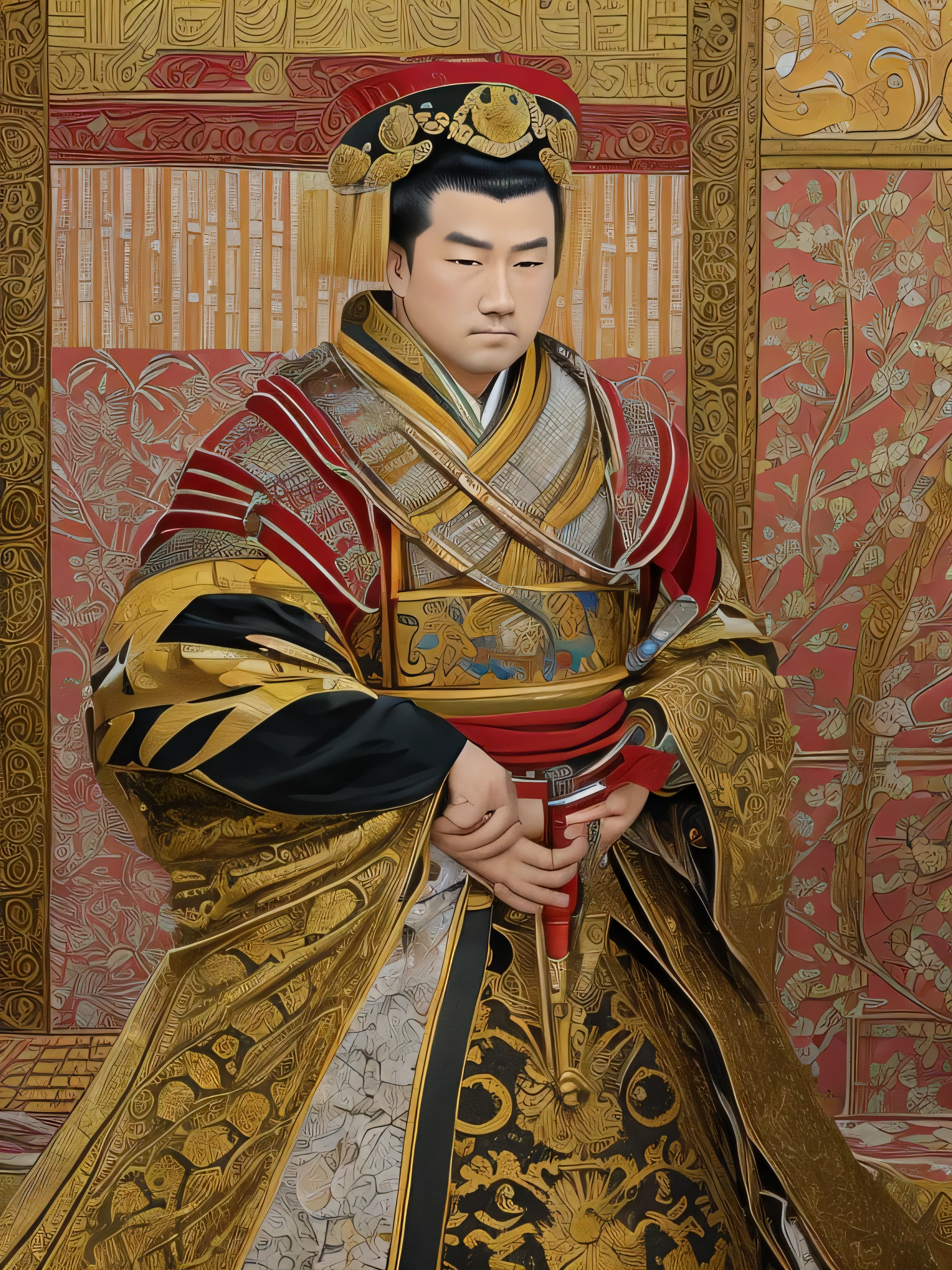 16th centurey image of a japanese shogun emperor