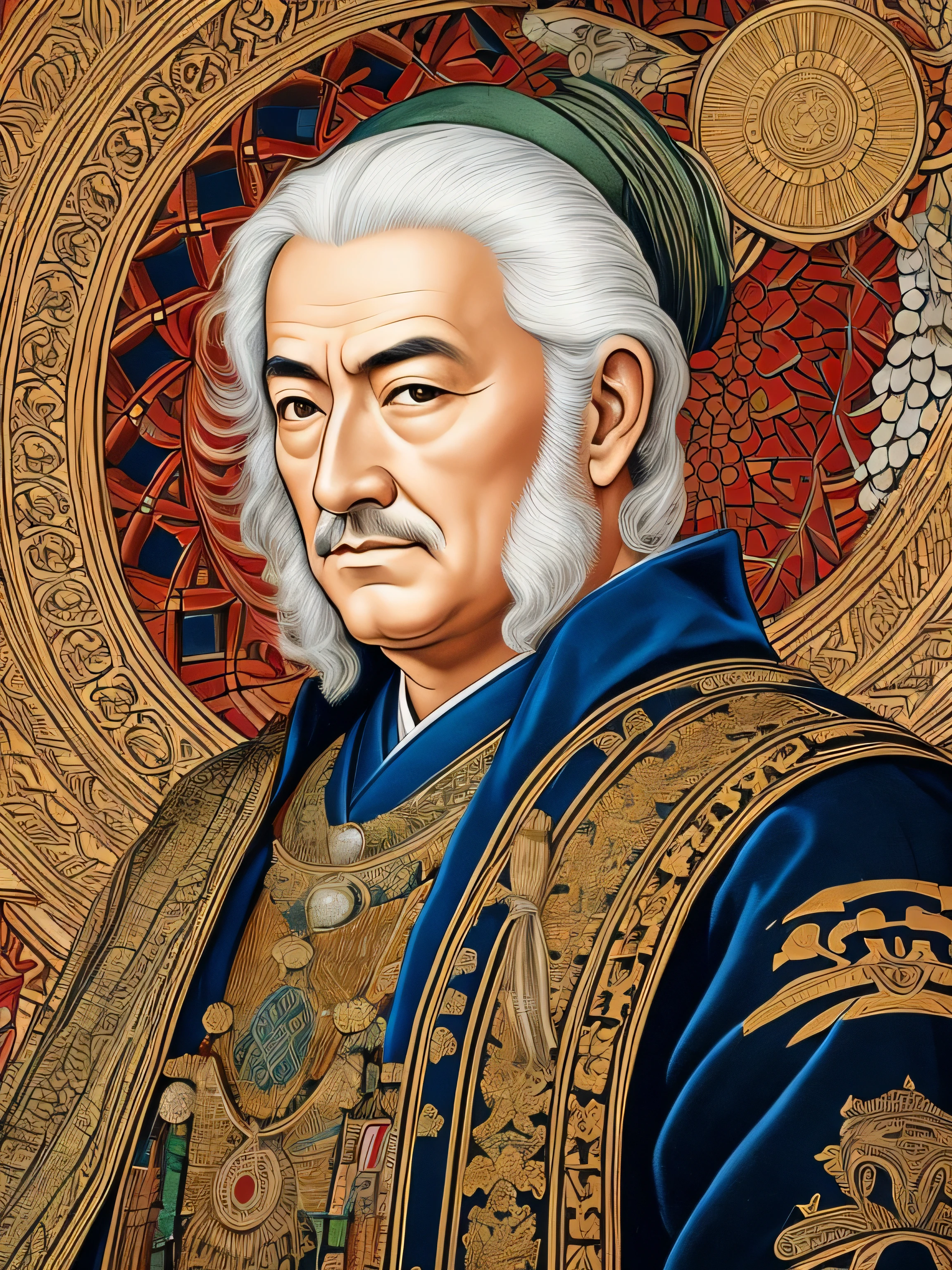 16th centurey image of a japanese shogun emperor