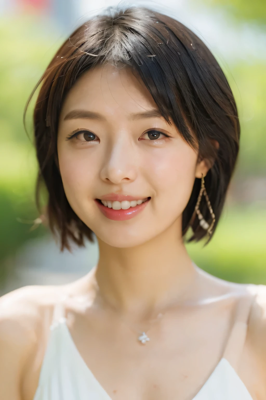 NSFW:1.3:((highest quality、8K resolution、master masterpiece、portrait:1.3)), Photoreal, 35mm film, mature woman:1.5,on the street during the day, wrinkles around the eyes,wrinkles around the mouth、short hair、((Fancy Micro Bikini:1.3)) , (outdoors_city street: 1.3), jumbled background,look at the audience,(Tokyo cityscape:1.3),big breasts:1.3,laughter, whole body