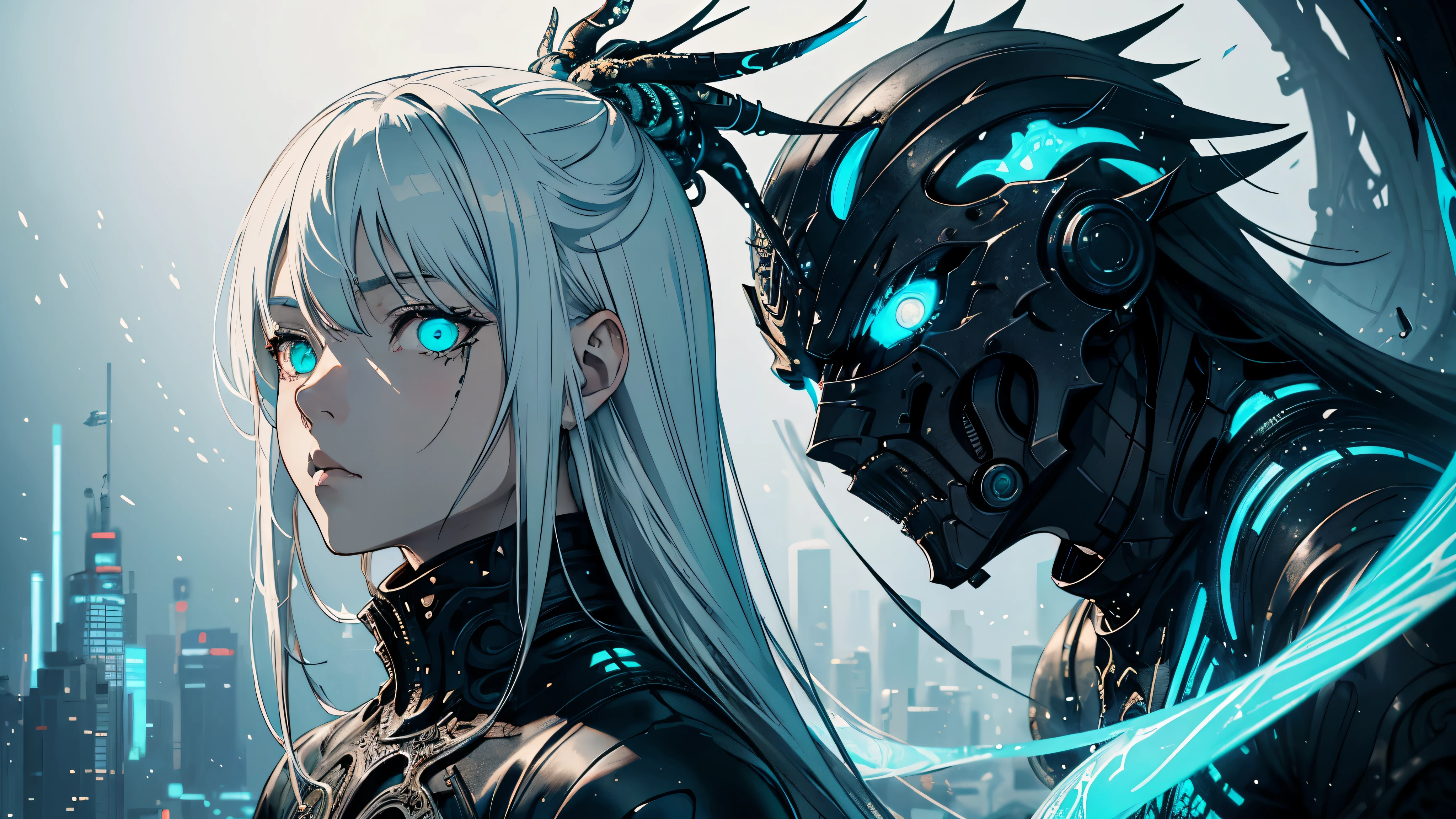 Make a witch from an alien race with necrotic green skin, ugly and with a look of will and anger. she must have black and futuristic clothes. cyberpunk style. ugly, angry, realistic and detailed face. She must be old, with expression marks