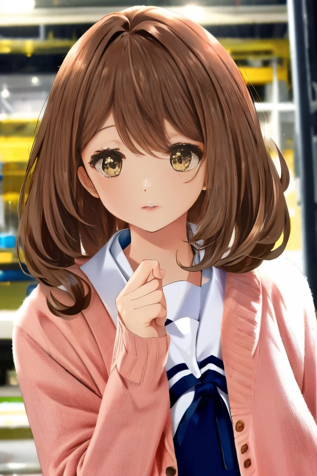 brown hair