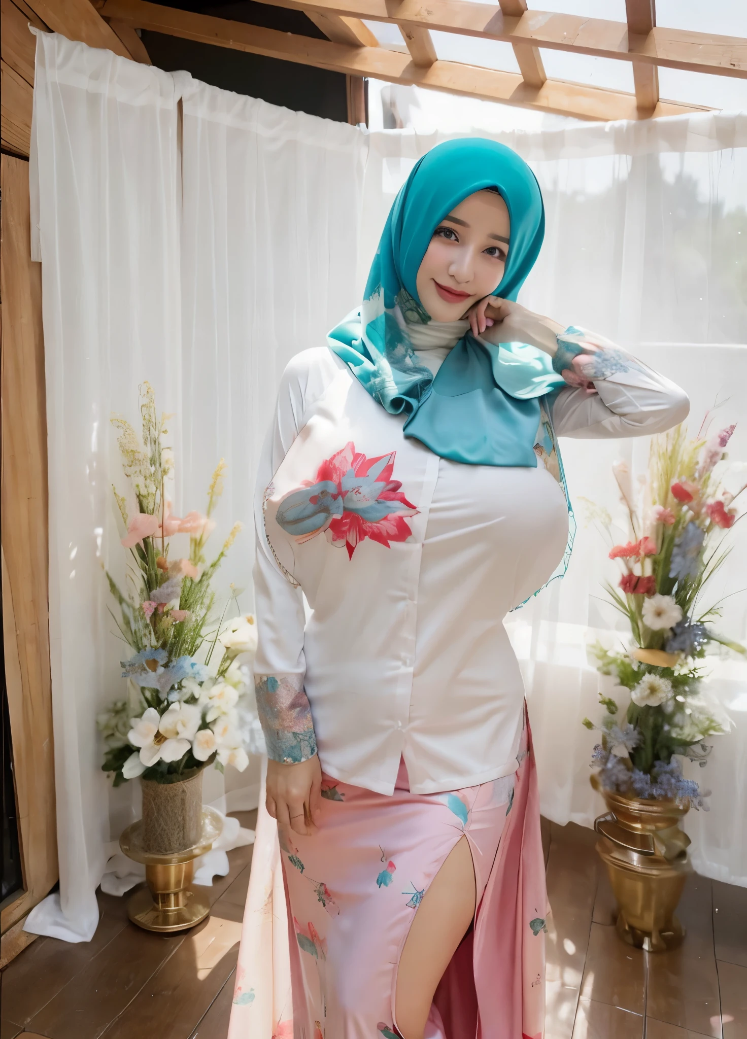 Big breast hijab