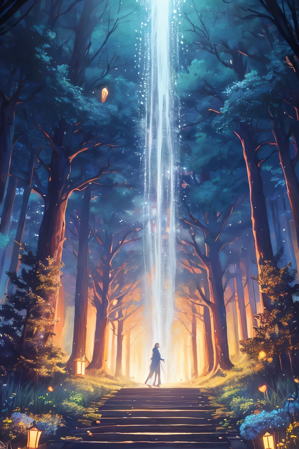 Delve into the enchanting realm of an extraordinary woodland filled with love and joy and good feelings, where a mesmerizing tapestry of loving trees awaits your presence. Picture a spiritual forest, where beautiful trees stand tall, their branches adorned with vibrant foliage. These beautiful and loving trees possess a remarkable ability to communicate, not through mere words, but through their roots and a symphony of intricate patterns that dance with light, scents and sound. As you step into this ethereal, joyous world, prepare to be captivated by the harmonious spectacle that unfolds before your very eyes. Brace yourself for an extraordinary journey into a realm where nature's secrets come alive through the enchanting language of illuminated melodies. Welcome to a forest where wonder and communication intertwine in breathtaking harmony.