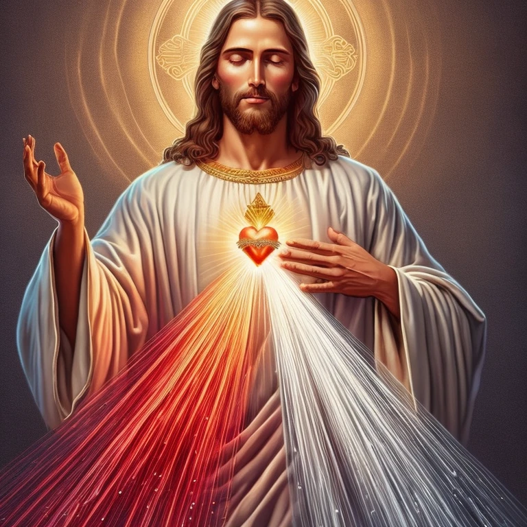 Jesus holding a heart from which rays of light come out., Jesucristo, santos rayos de luz sagrados, holy energy, aura sagrada, glowing aura sagrada, visible aura sagrada, holy imagery, Jesucristo in mass effect, Luz sagrada, artista desconocido, bursting with Luz sagrada, 8k highly detailed ❤️🔥 🔥 💀 🤖 🚀, Jesus gigachad