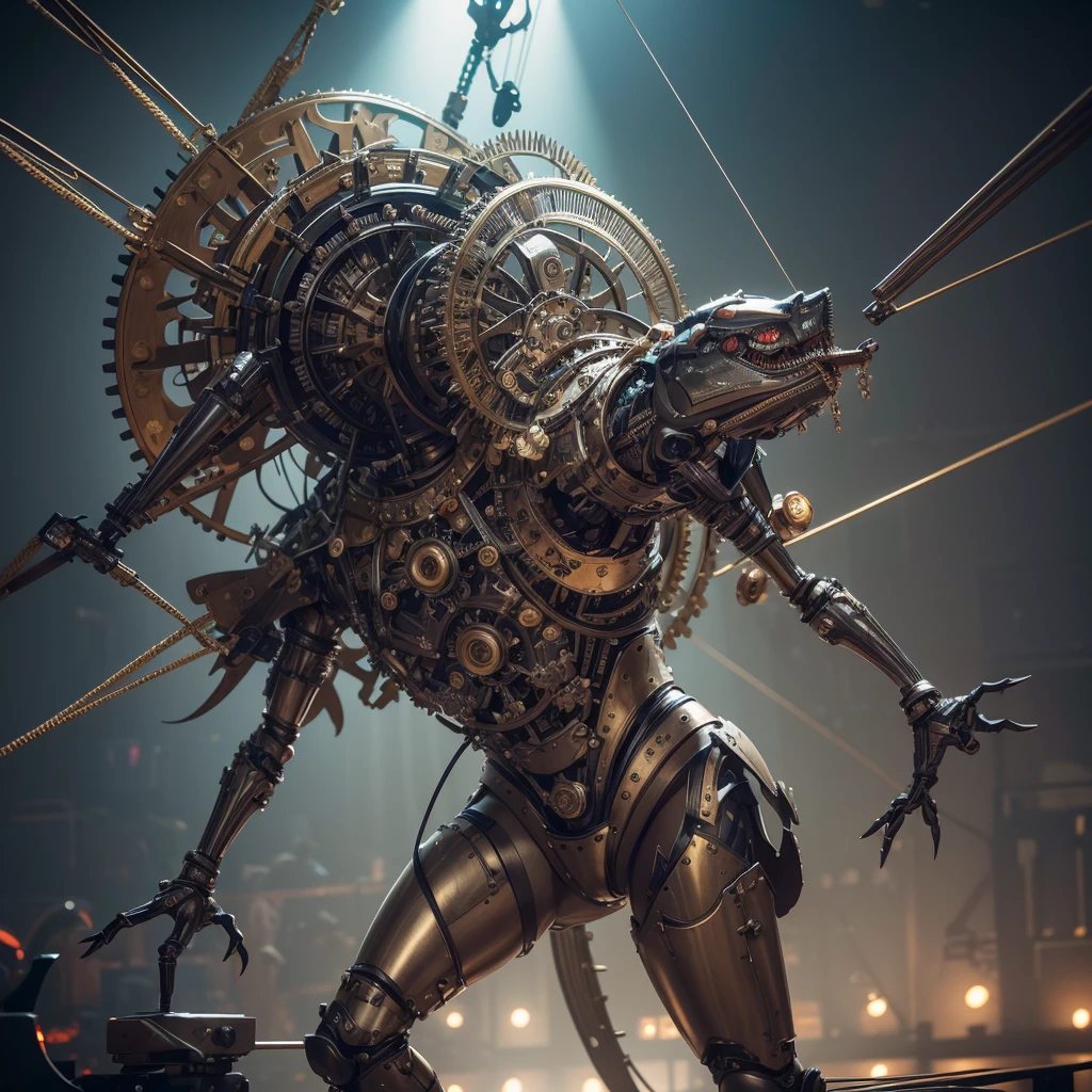 best quality,ultra-detailed,physically-based rendering,professional,sharp focuechanical:1.1) puppet,metal textures,(detailed:1.1) joints,wheel ball bearings,articulated limbs,fluid movements,delicate craftsmanship,(artistic:1.1) stage lighting,dramatic shadows,concept artists,vivid colors,wires and gears,precise coordination,realistic mechanics,perfectly crafted bearings,master puppeteer,attention to detail,aesthetically pleasing,impressive engineering,powerful performance,advanced mechanisms,meticulous construction,interactive audience experience,moving parts,synchronized motions,advanced puppetry techniques,innovative design,mechanical precision,exquisite craftsmanship,elaborate marionette,fluid motions of limbs,None