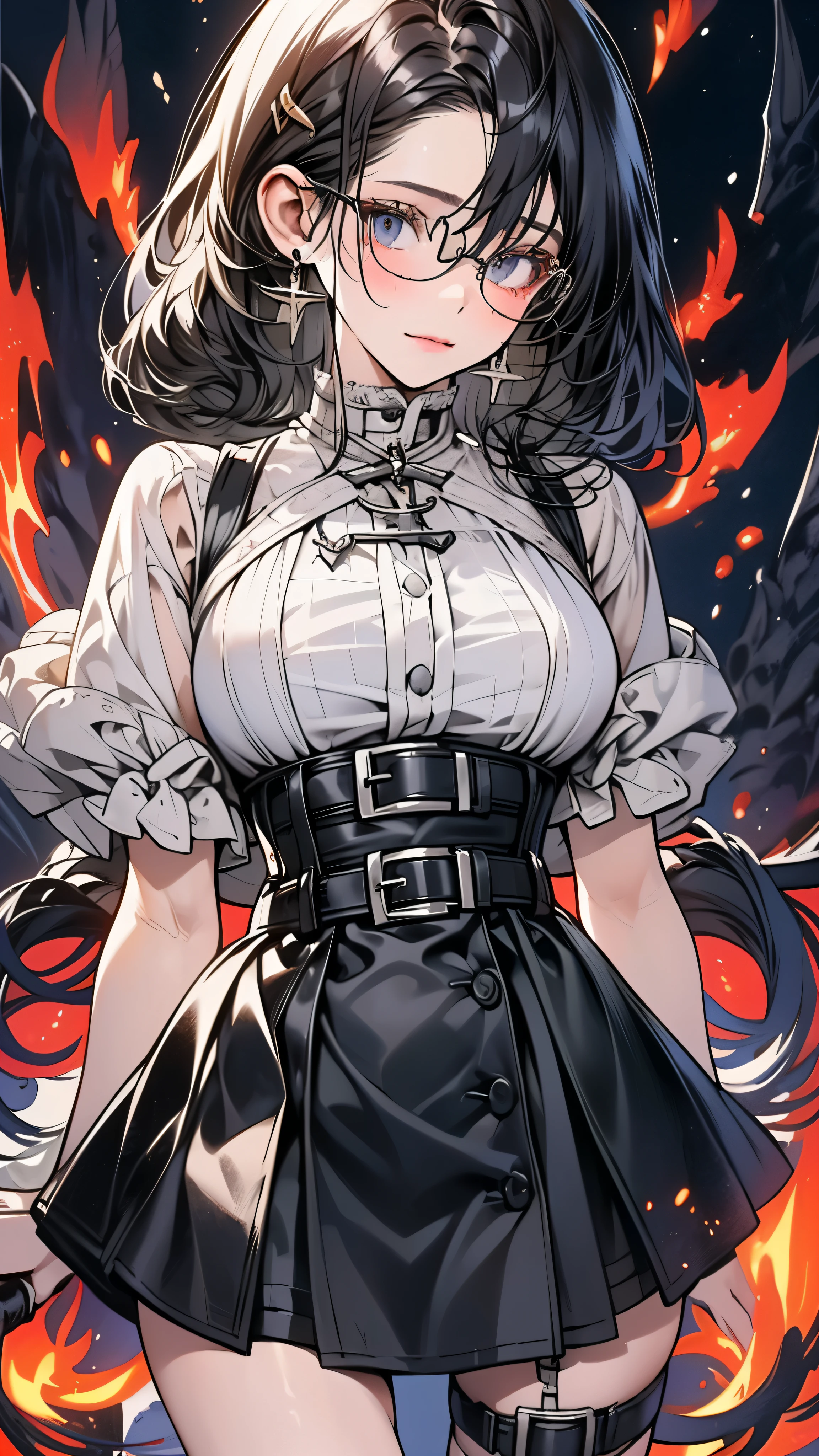 (((masterpiece)))、((highest quality))、(Super detailed)、(CG illustration)、(so beautiful ))、cinematic light、(((1 Mechanical Girl)))、 SF、Apocalypse、erotic grotesque、(beautiful and luxurious:1.2)、(1 girl:1.3)、facing the front, (double breasted,under bust:1.2), gap between buttons,(((corset belt))),(((high waist mini skirt,)))Are crying,sad expression,((beautiful low ponytail))(((lift the skirt)))