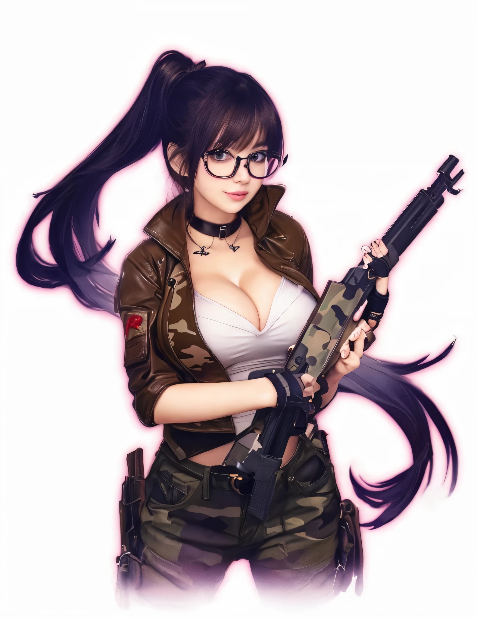 cute girl, office glasses
