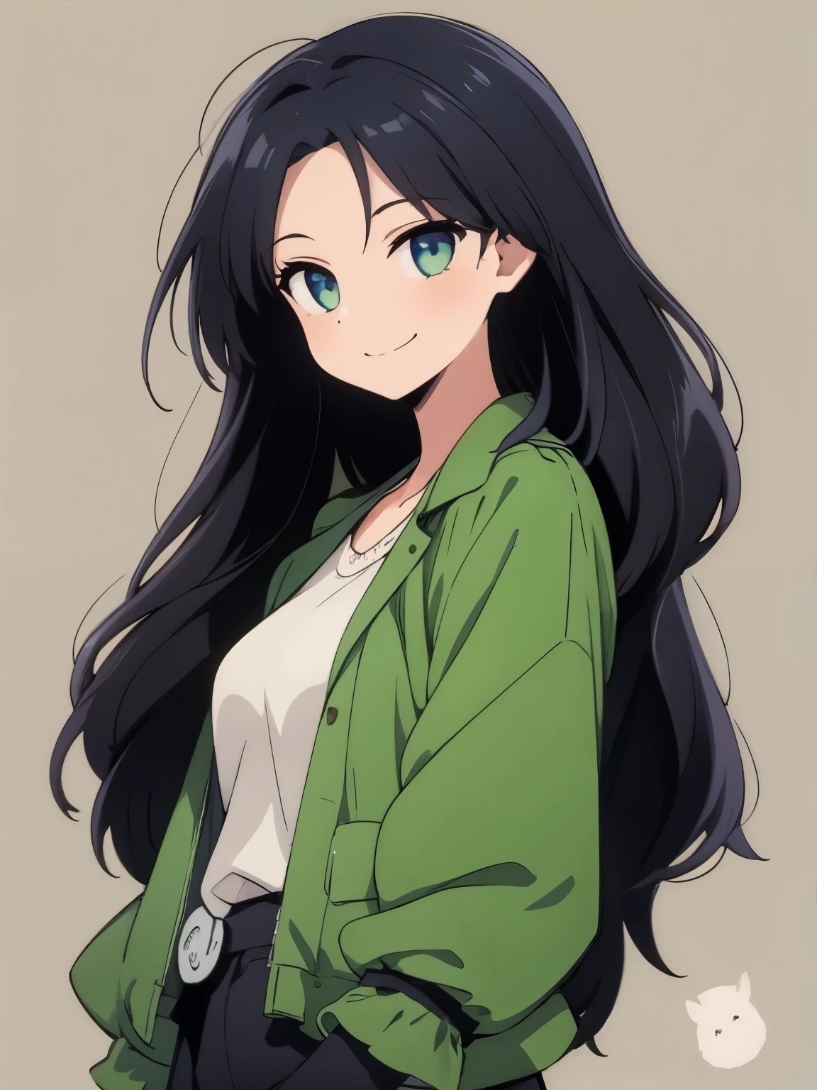 Girl. Smiling