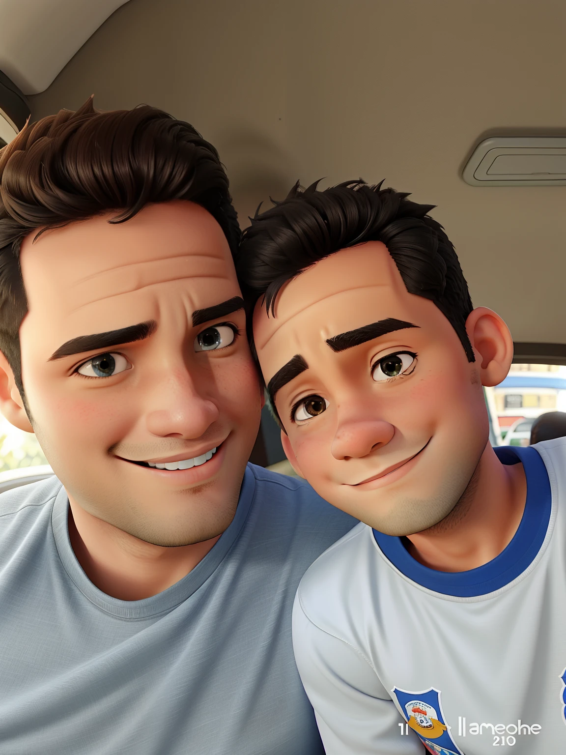pai e filho, Pai de 22 anos e filho de 2 anos