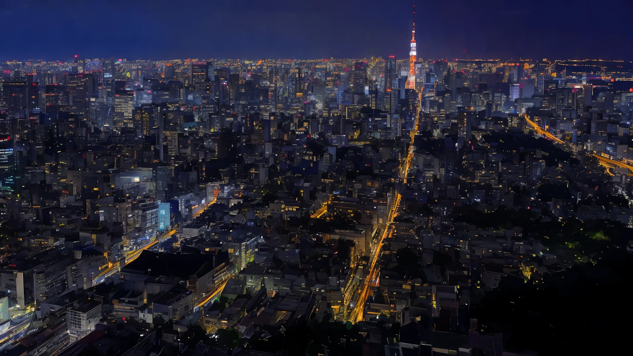 A rough street at night with lots of lights々nice view, Tokyo japan, Tokyo city in the background, Tokyo at night, Tokyo city, Tokyo in the background, in Tokyo at night, modern Tokyo, Tokyo, Night City of Japan, like that, Japan at night, Tokyo street cityscape, like that futuristic in background, Tokyo futuristic and clean