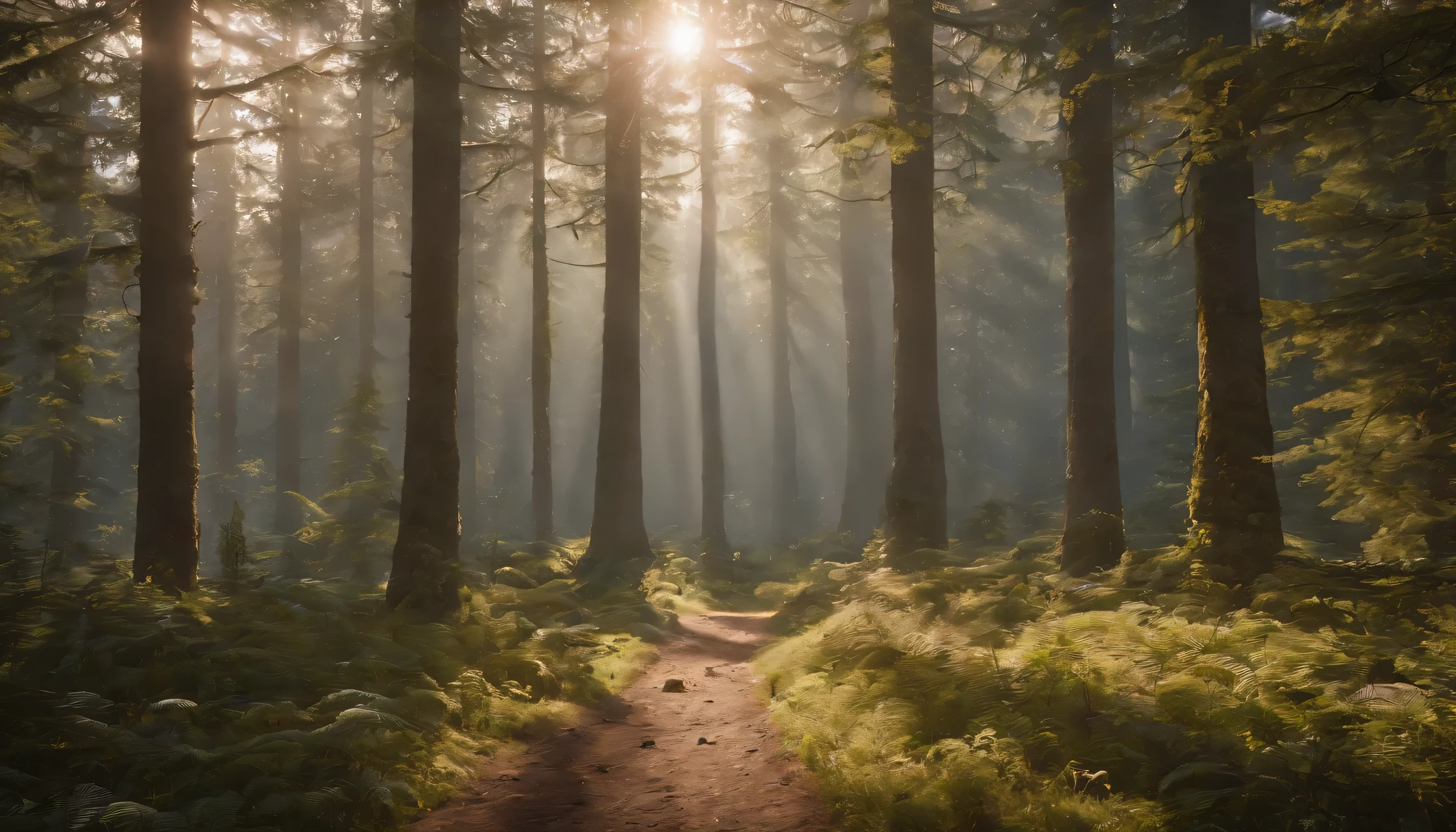 (Highly detailed CG Unity 8k wallpaper、masterpiece、highest quality、Super detailed)、(best lighting、best shadow、very delicate and beautiful)、highest quality、8k、Detailed facial depiction、masterpiece、highest quality、clear image quality、
Sweden'deep forest and blue々A photo that captures a landscape with a forest spreading out.。