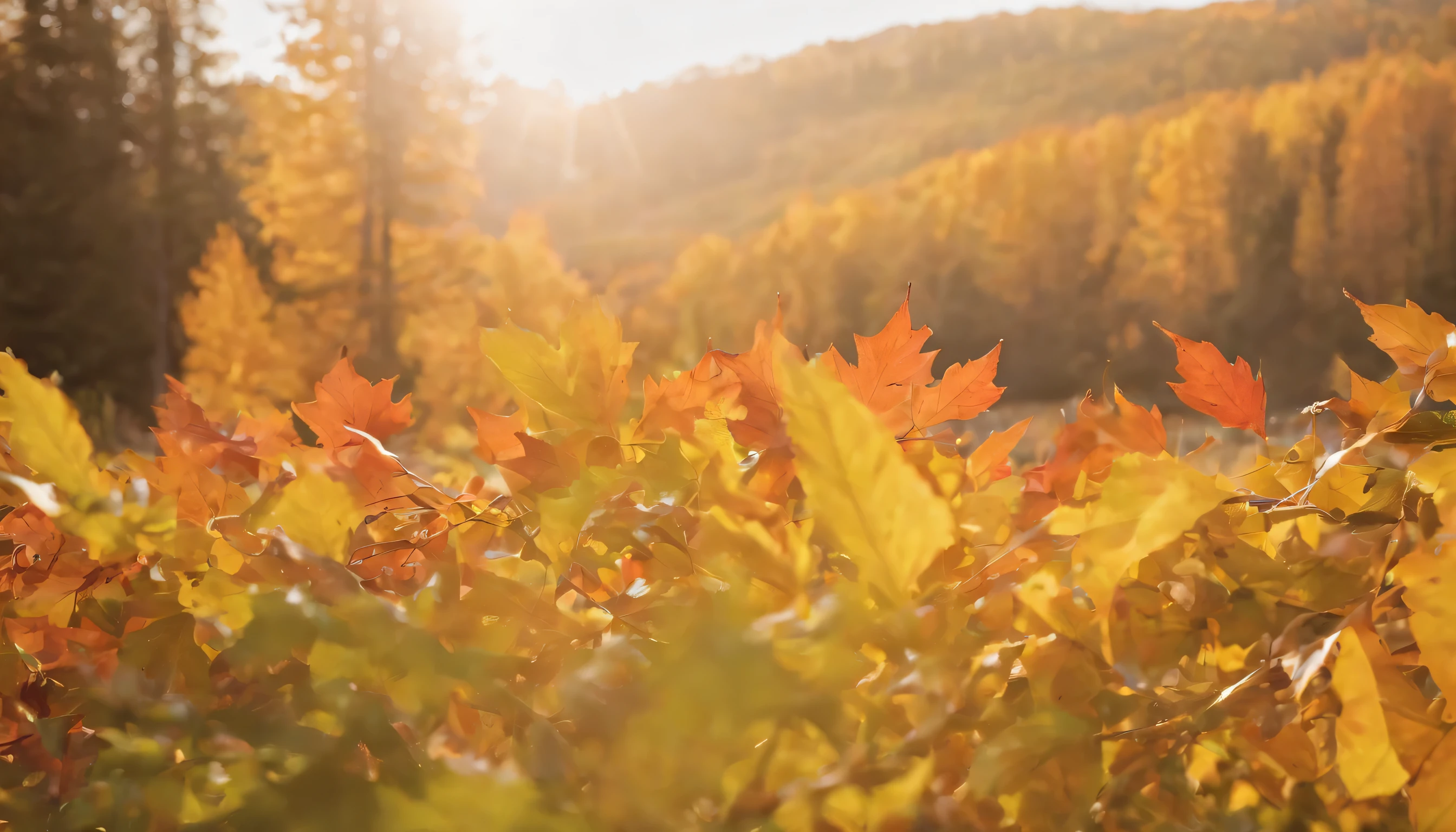 (Highly detailed CG Unity 8k wallpaper、masterpiece、highest quality、Super detailed)、(best lighting、best shadow、very delicate and beautiful)、highest quality、8k、Detailed facial depiction、masterpiece、highest quality、clear image quality、
Photos of colorful autumn leaves and forests in Sweden。