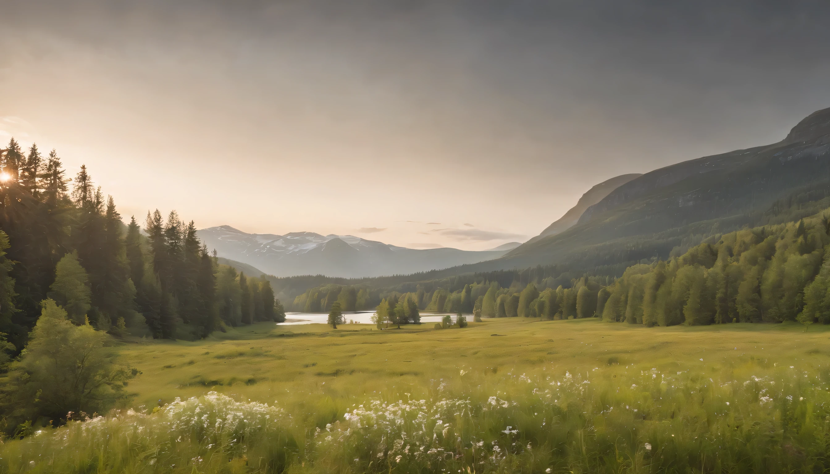 (Highly detailed CG Unity 8k wallpaper、masterpiece、highest quality、Super detailed)、(best lighting、best shadow、very delicate and beautiful)、highest quality、8k、Detailed facial depiction、masterpiece、highest quality、clear image quality、
Photographs of Sweden's green landscapes'Nature parks and reserves viewed from the train window.。
